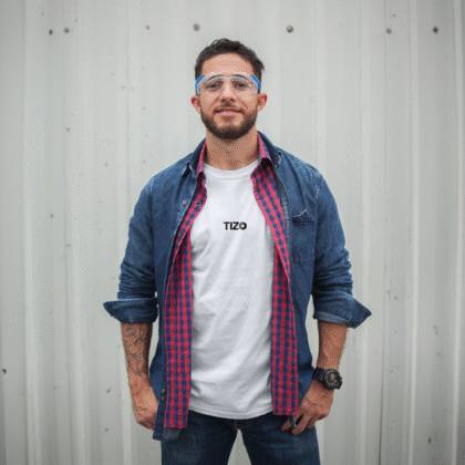 TIZO T-shirt męski biały