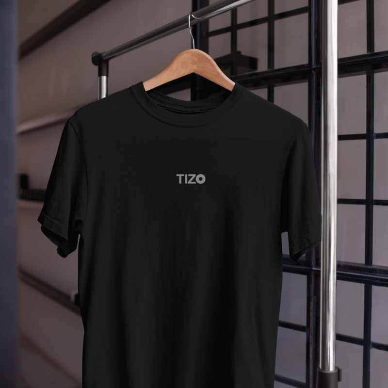 TIZO T-shirt męski czarny
