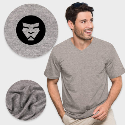 Koszulka w Serek Męska V-NECK Bawełniana V dekolt Klasyczna na co Dzień