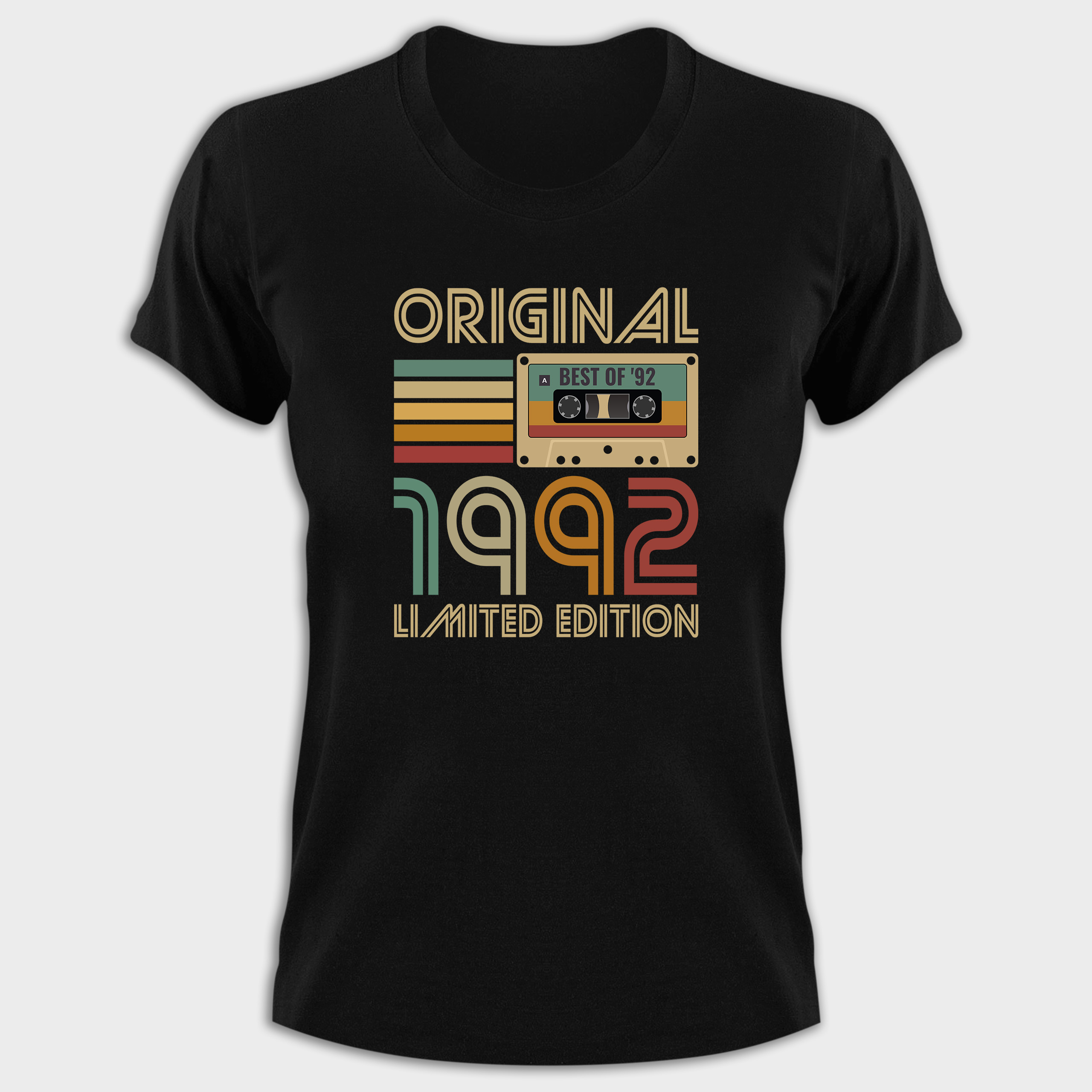 Koszulka damska czarna kaseta rocznik 1992 - obrazek 2