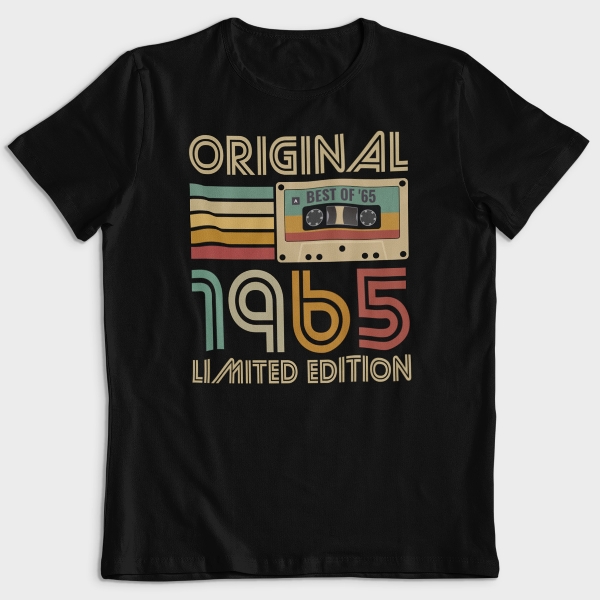 Koszulka męska czarna kaseta rocznik 1965 - obrazek 2
