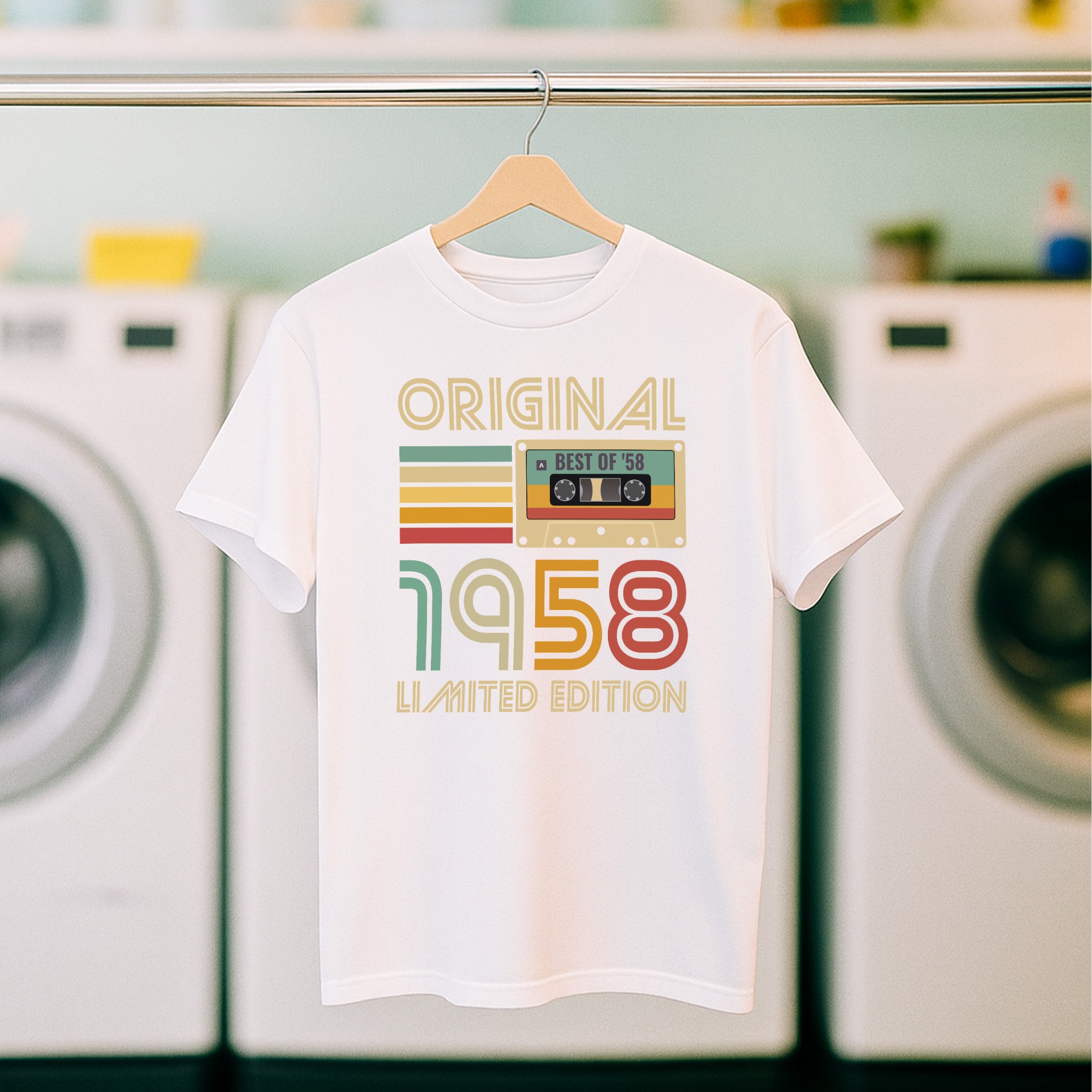 Koszulka męska biała 1958 kaseta - obrazek 5