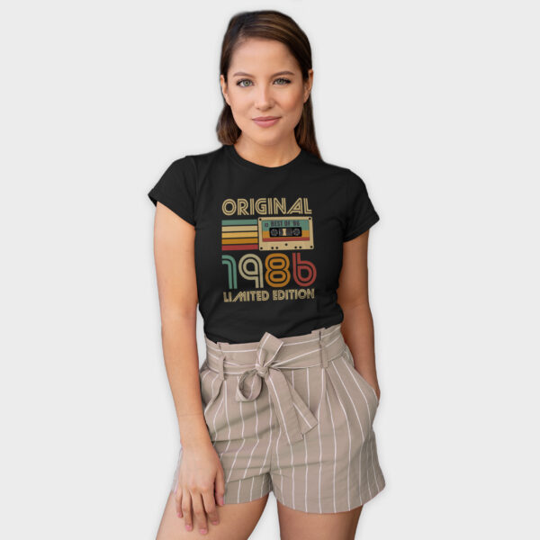 Koszulka damska czarna kaseta