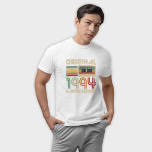 Koszulka męska biała kaseta rocznik 1994