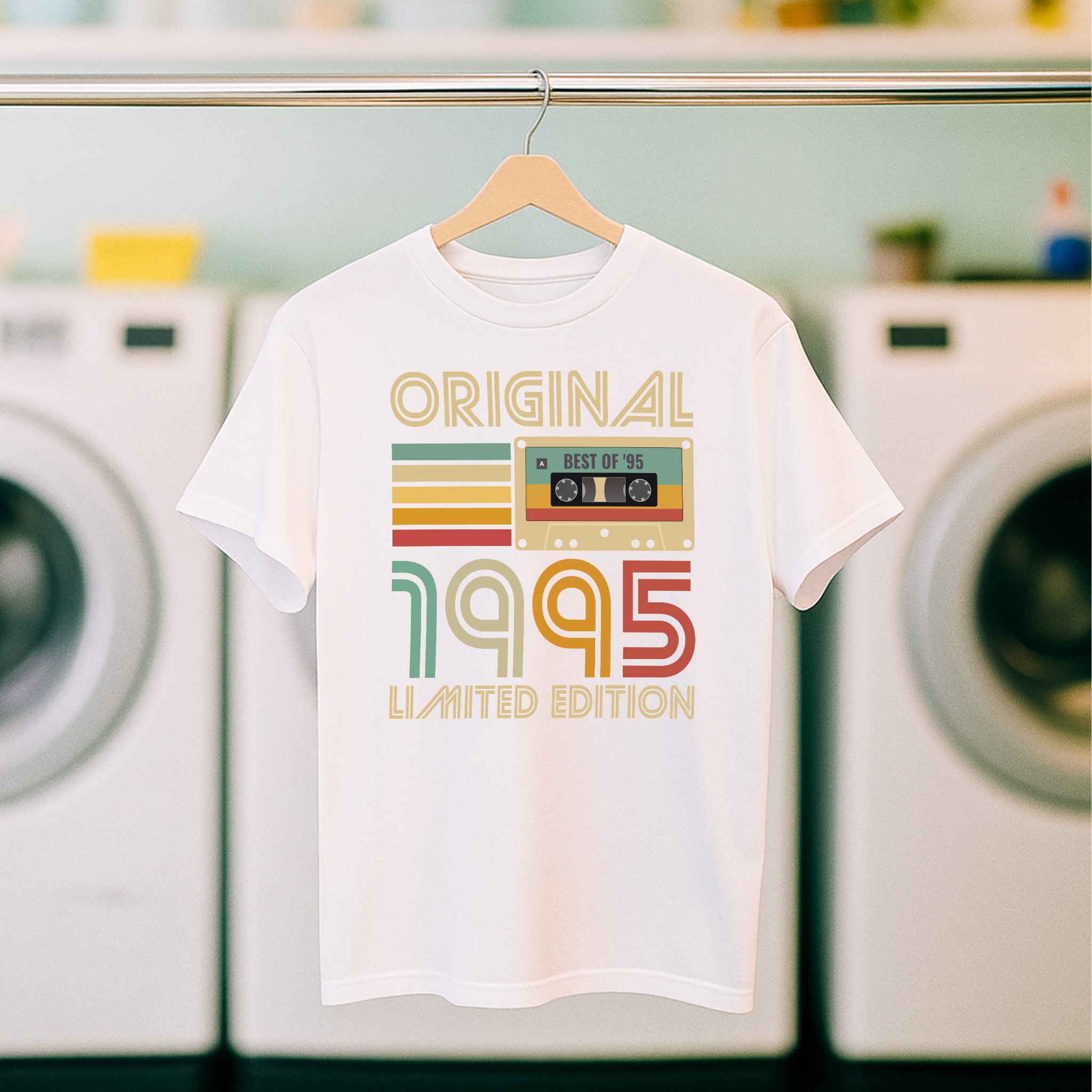 Koszulka męska biała 1995 kaseta - obrazek 5