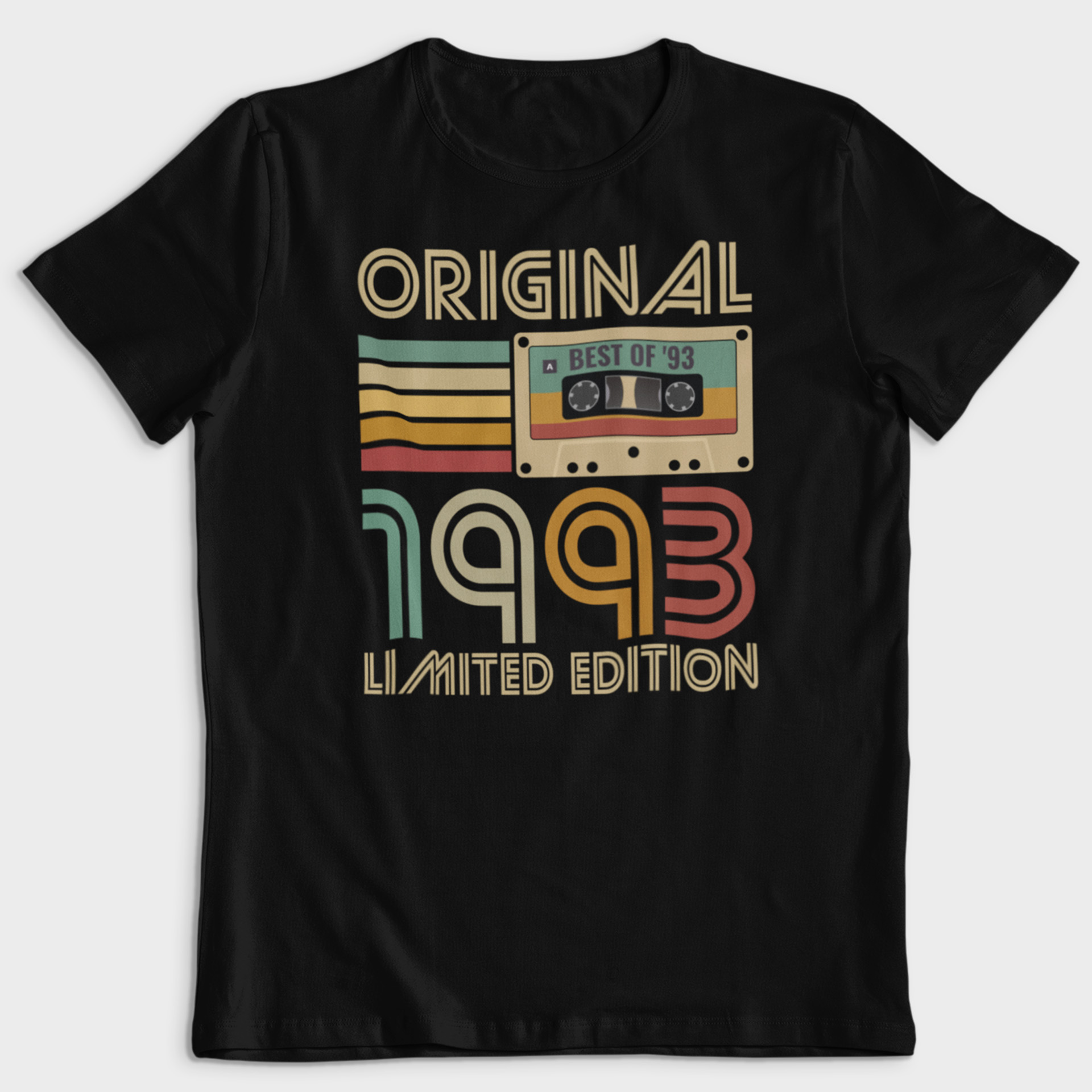 Koszulka męska czarna kaseta rocznik 1993 - obrazek 2