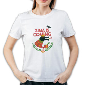 Koszulka damska biała święta "Zima is coming"
