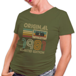 Koszulka damska khaki 1981 kaseta