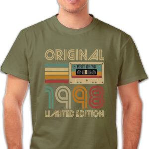 Koszulka męska khaki 1998 kaseta