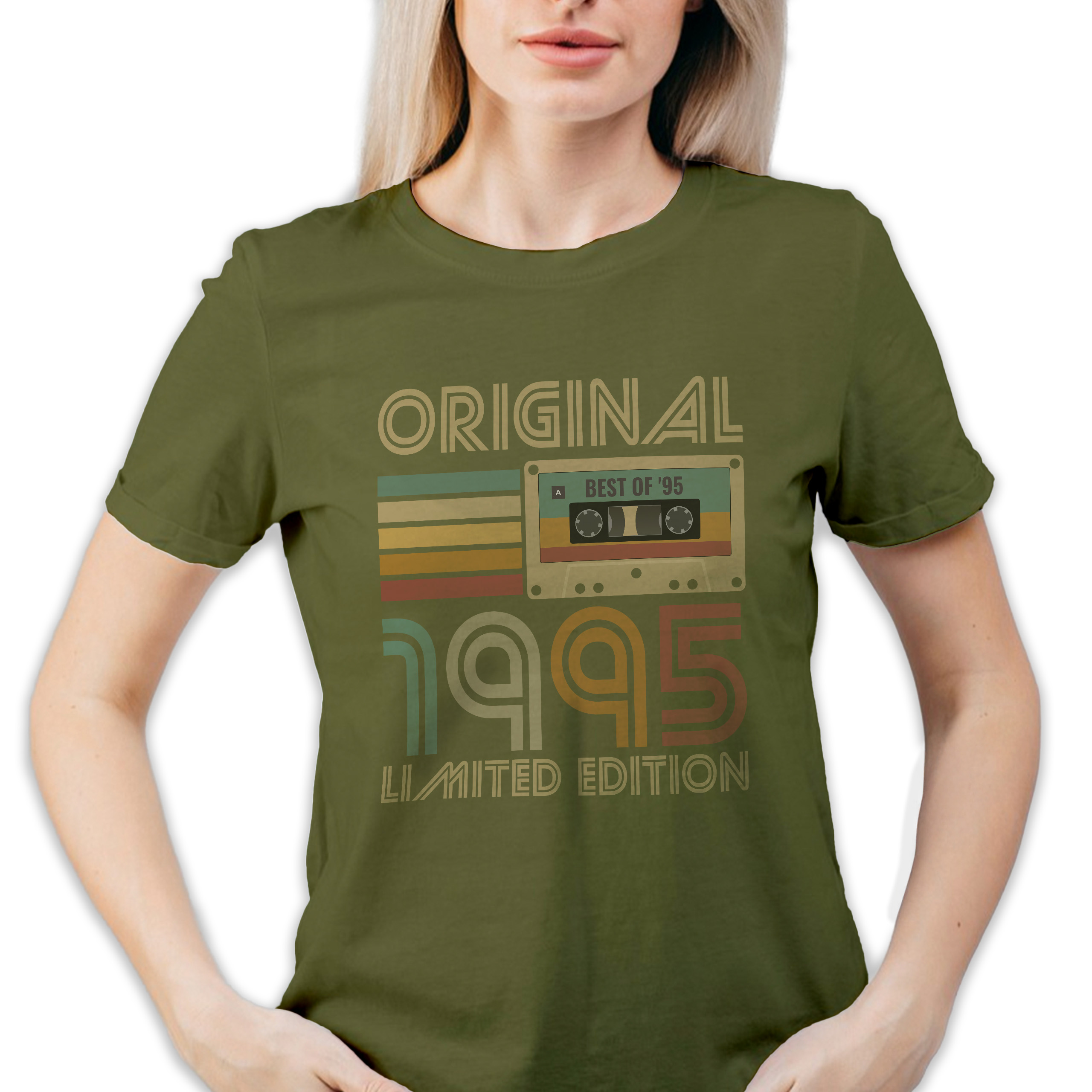 Koszulka damska khaki 1995 kaseta