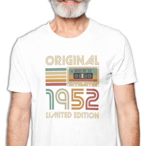 Koszulka męska biała 1952 kaseta