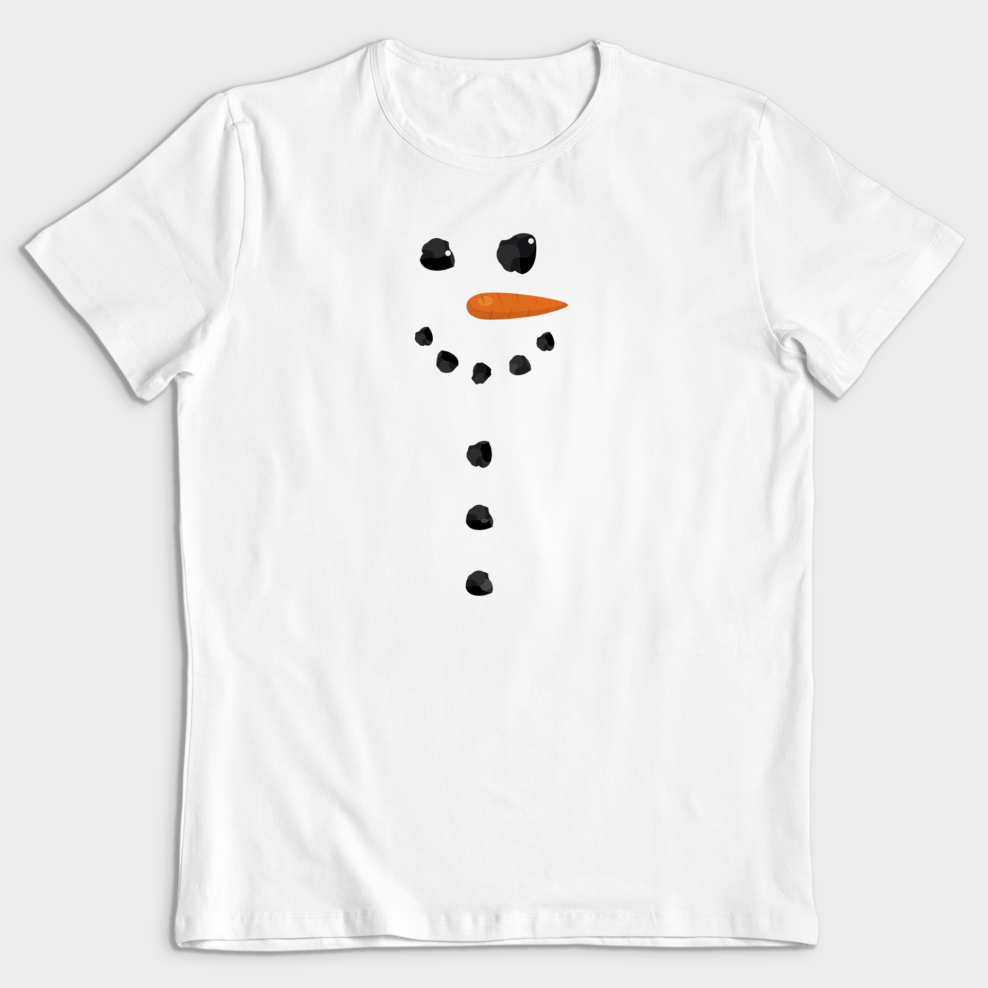 Koszulka męska biała święta Bałwan - obrazek 2