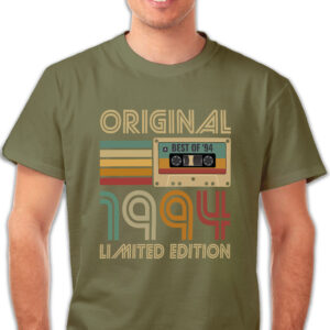 Koszulka męska khaki 1994 kaseta