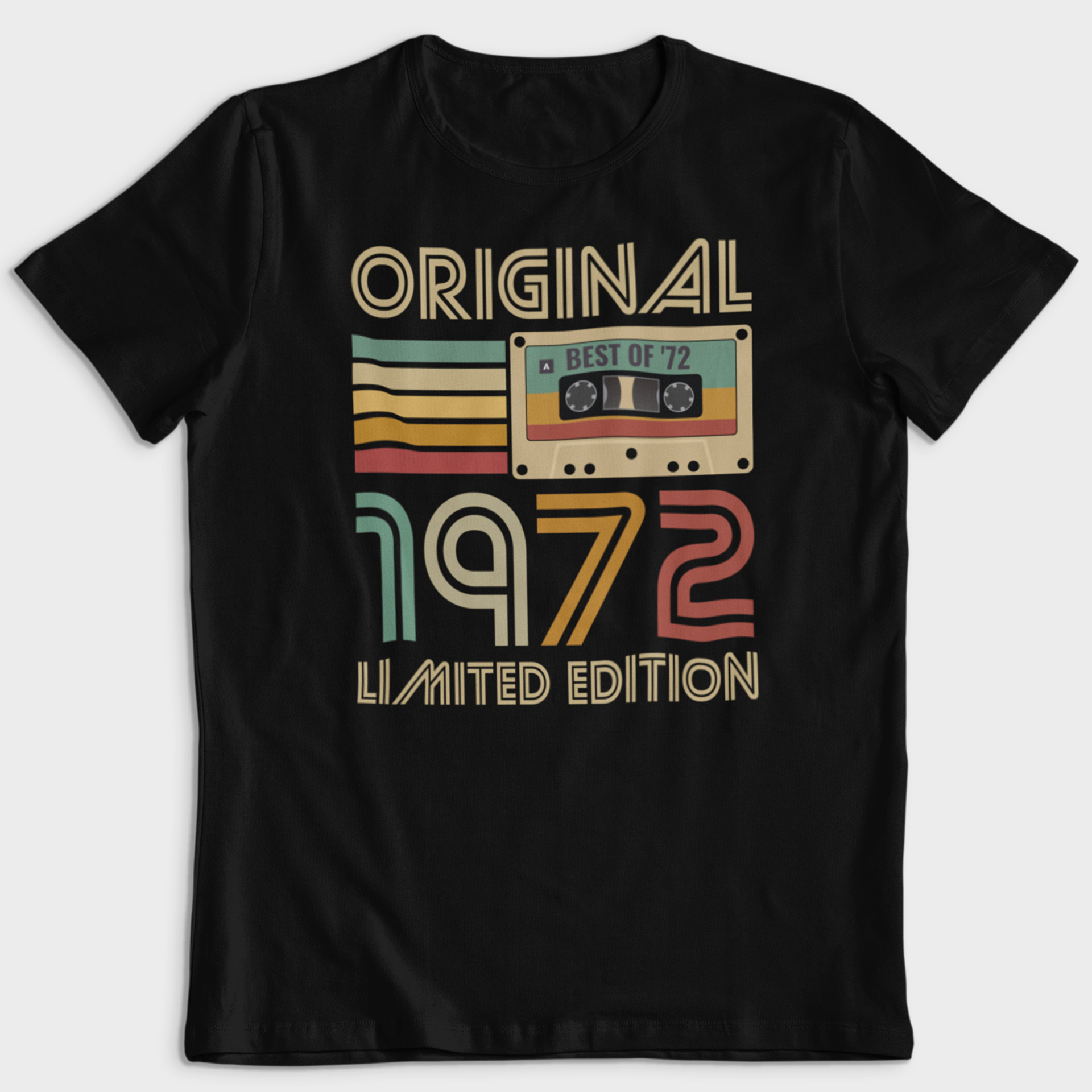 Koszulka męska czarna kaseta rocznik 1972 - obrazek 2