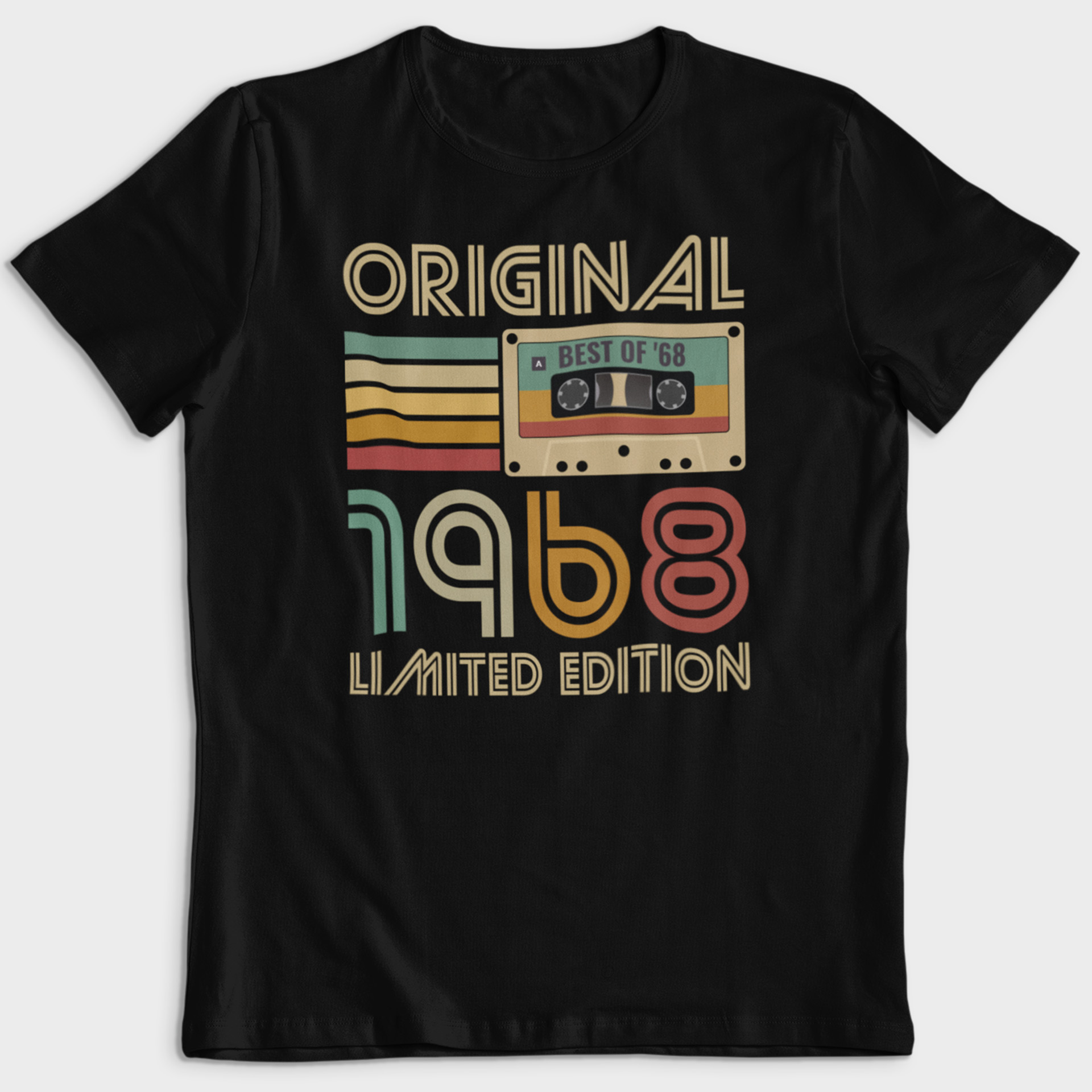Koszulka męska czarna kaseta rocznik 1968 - obrazek 2