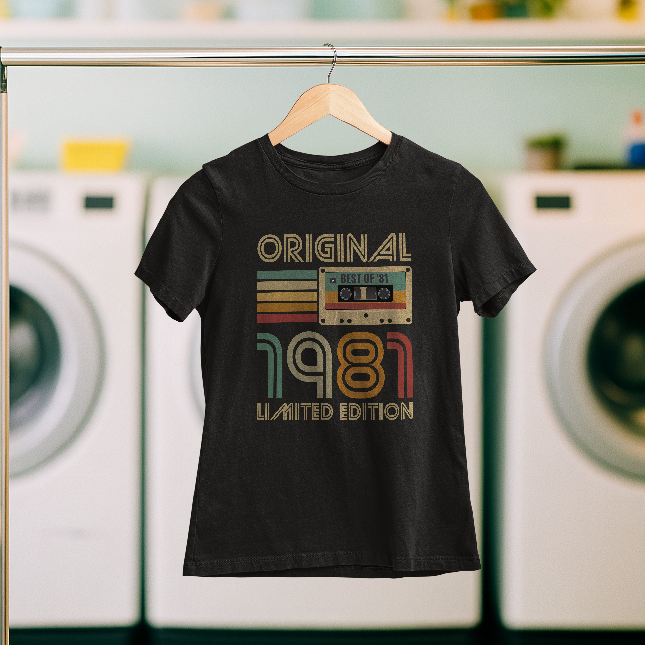 Koszulka damska czarna kaseta rocznik 1981 - obrazek 5