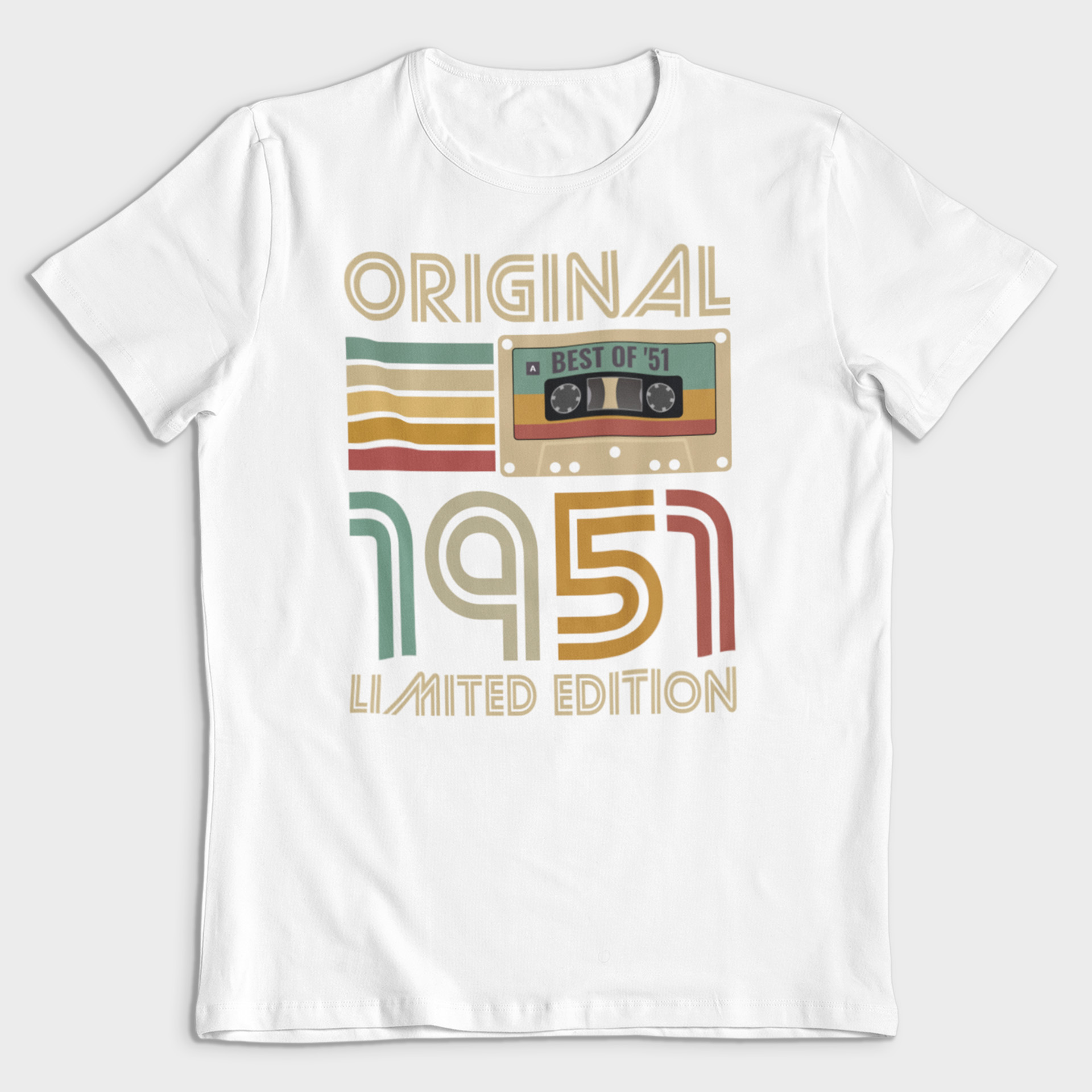 Koszulka męska biała 1951 kaseta - obrazek 2