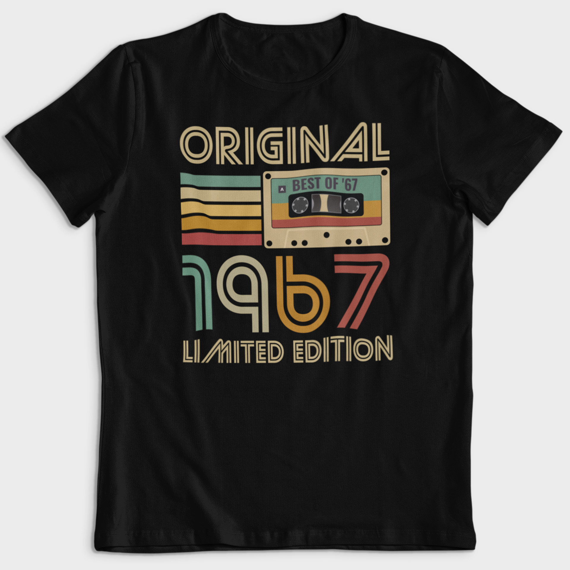 Koszulka męska czarna kaseta rocznik 1967 - obrazek 2