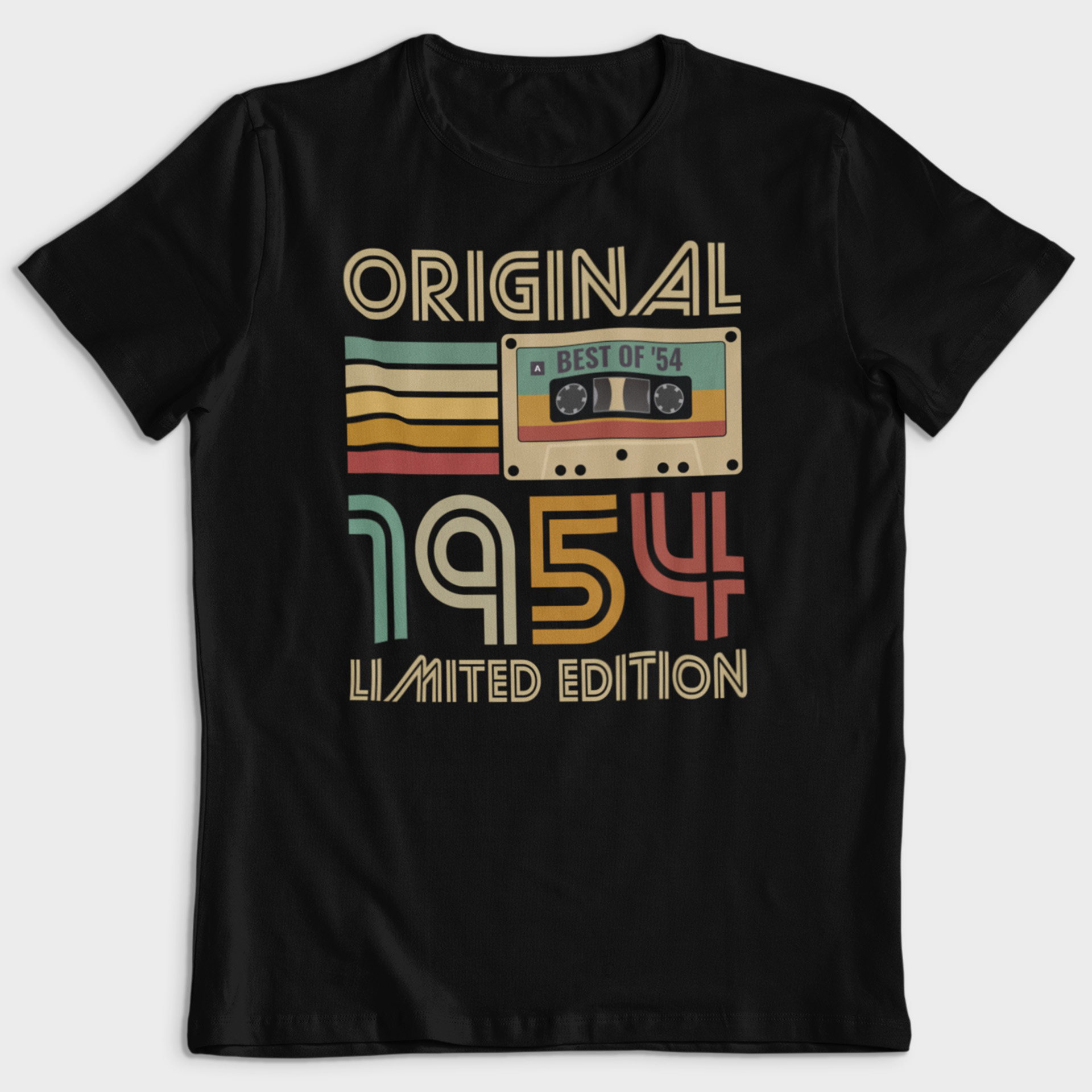 Koszulka męska czarna kaseta rocznik 1954 - obrazek 2