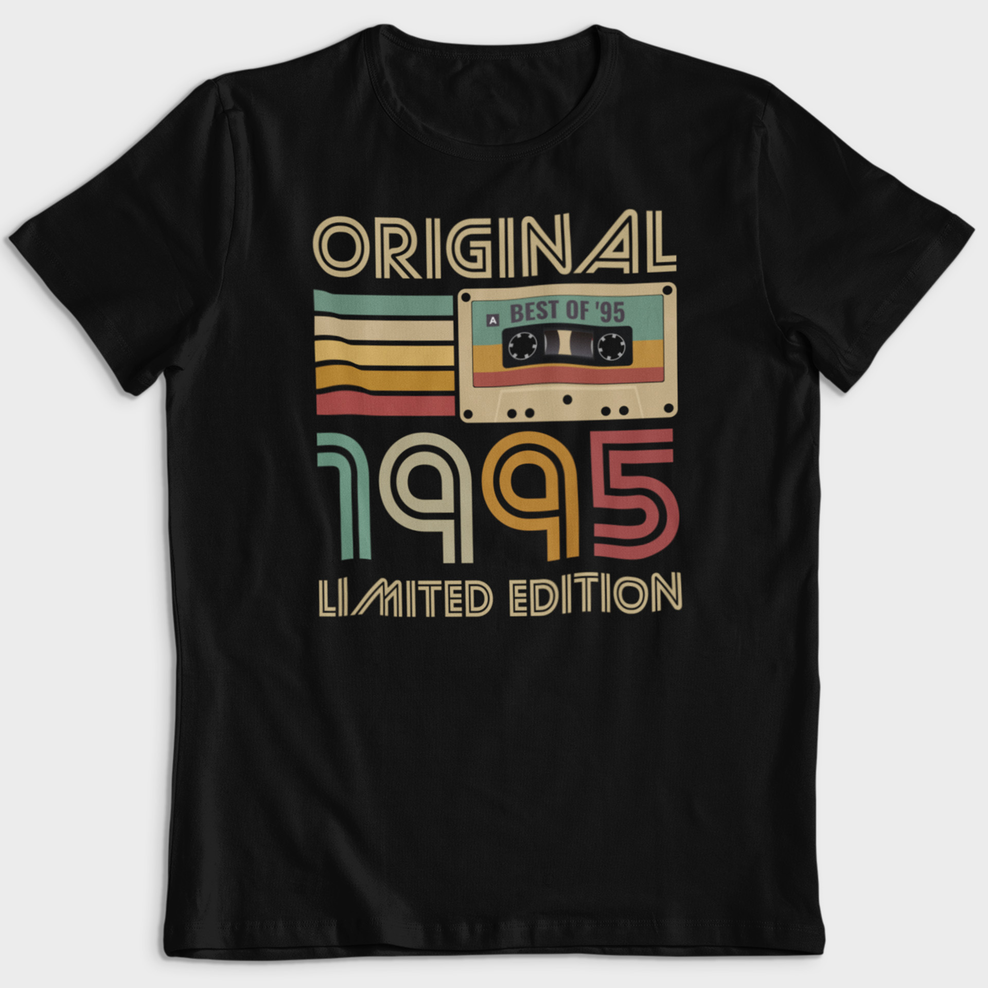 Koszulka męska czarna kaseta rocznik 1995 - obrazek 2