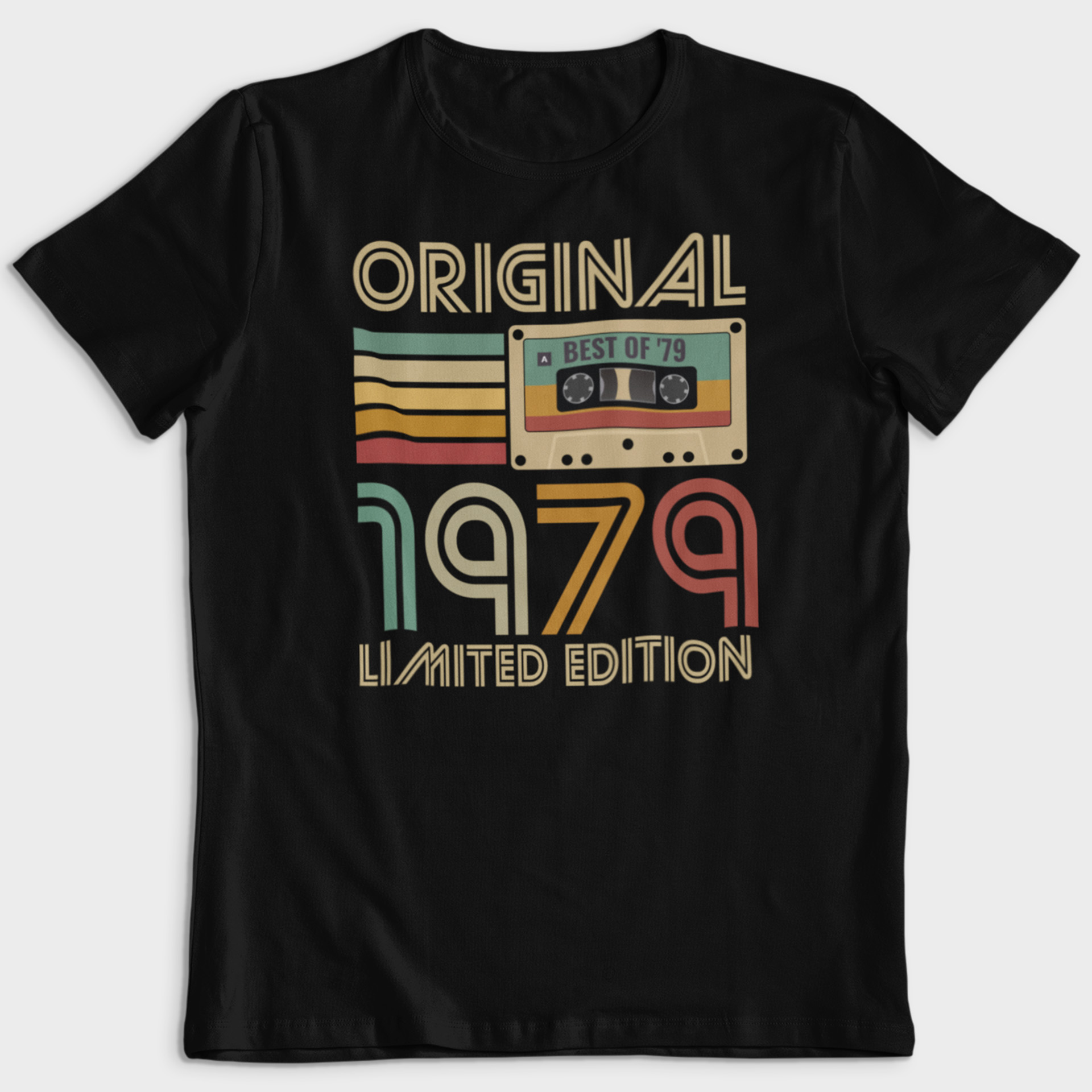 Koszulka męska czarna kaseta rocznik 1979 - obrazek 2