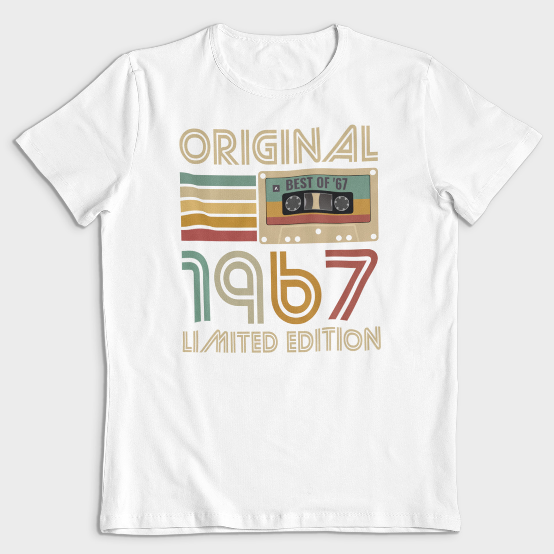 Koszulka męska biała 1967 kaseta - obrazek 2