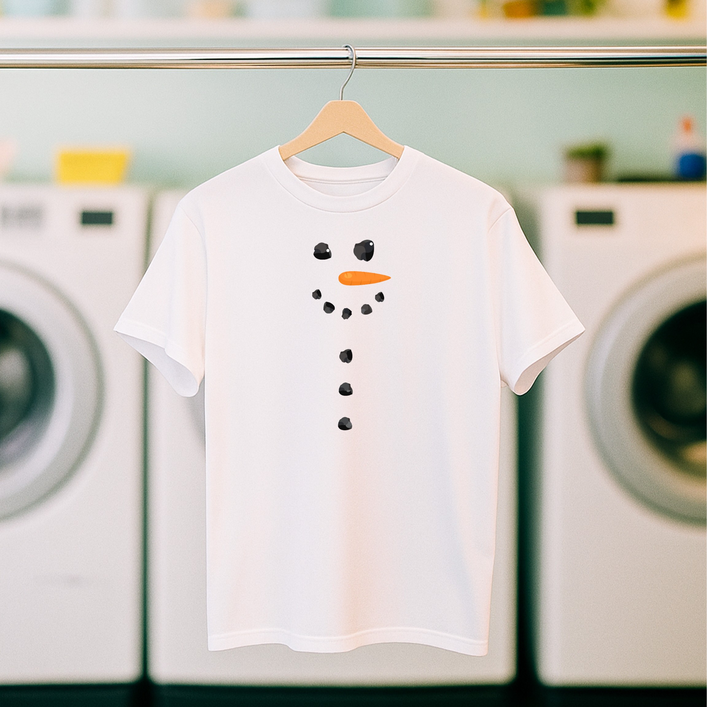 Koszulka męska biała święta Bałwan - obrazek 5