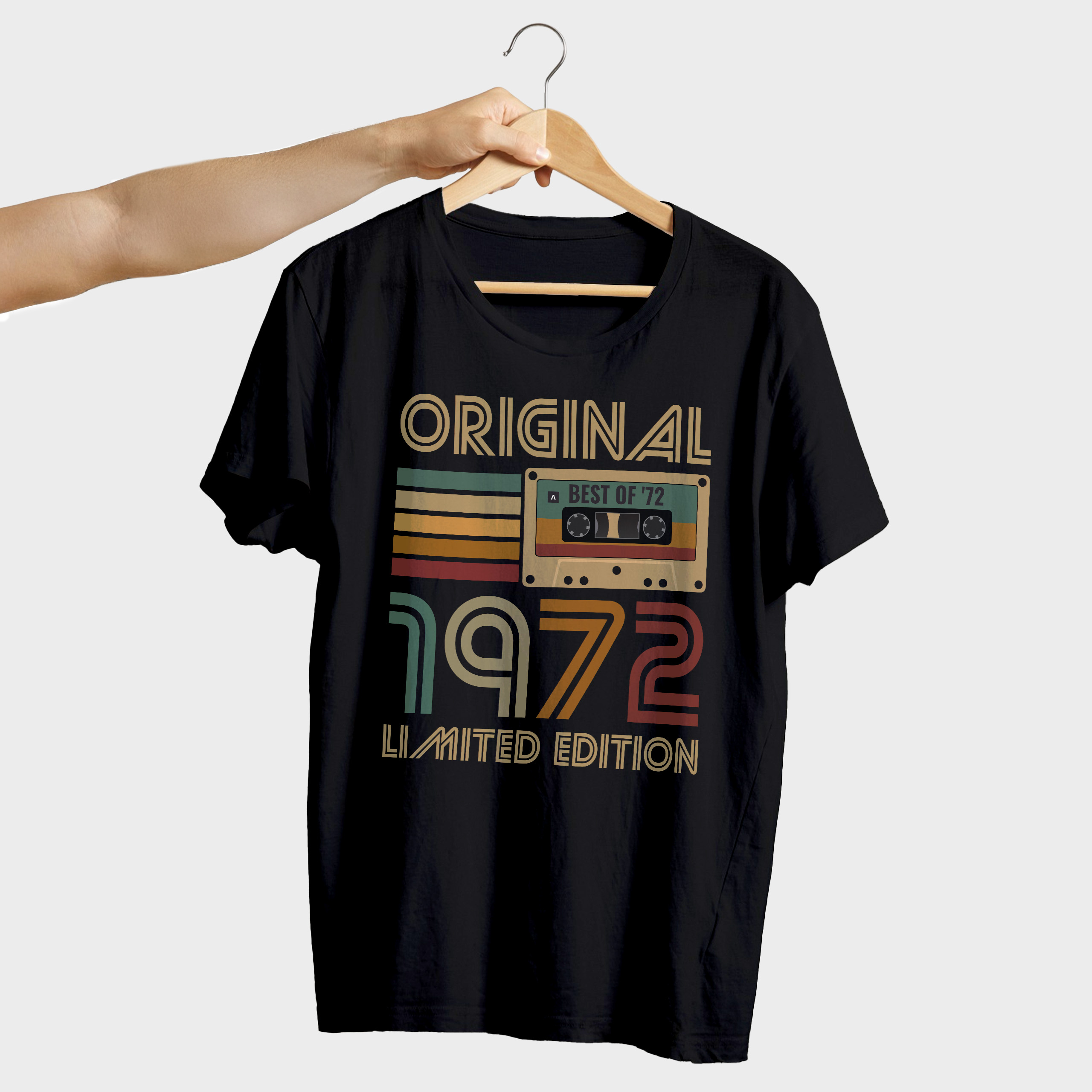 Koszulka męska czarna kaseta rocznik 1972 - obrazek 4