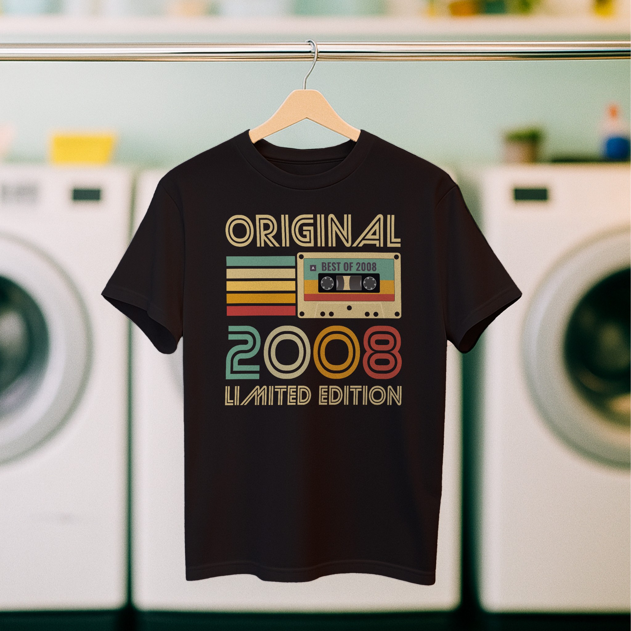 Koszulka męska czarna kaseta rocznik 2008 - obrazek 5