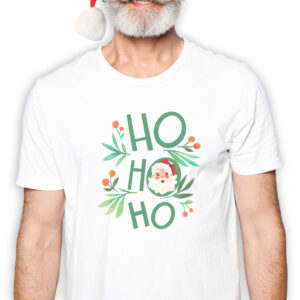 Koszulka męska biała święta ""Ho ho ho""