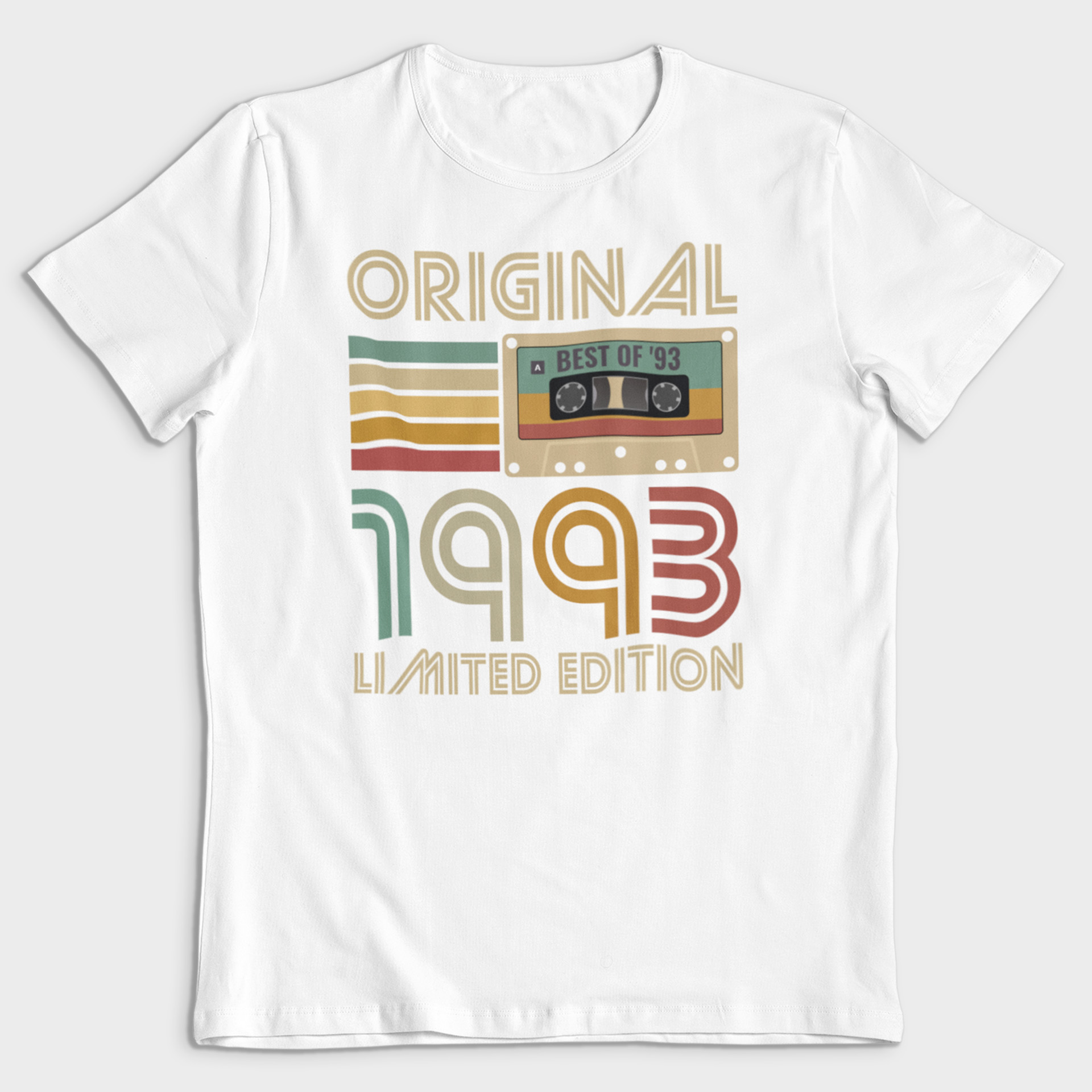 Koszulka męska biała 1993 kaseta - obrazek 2
