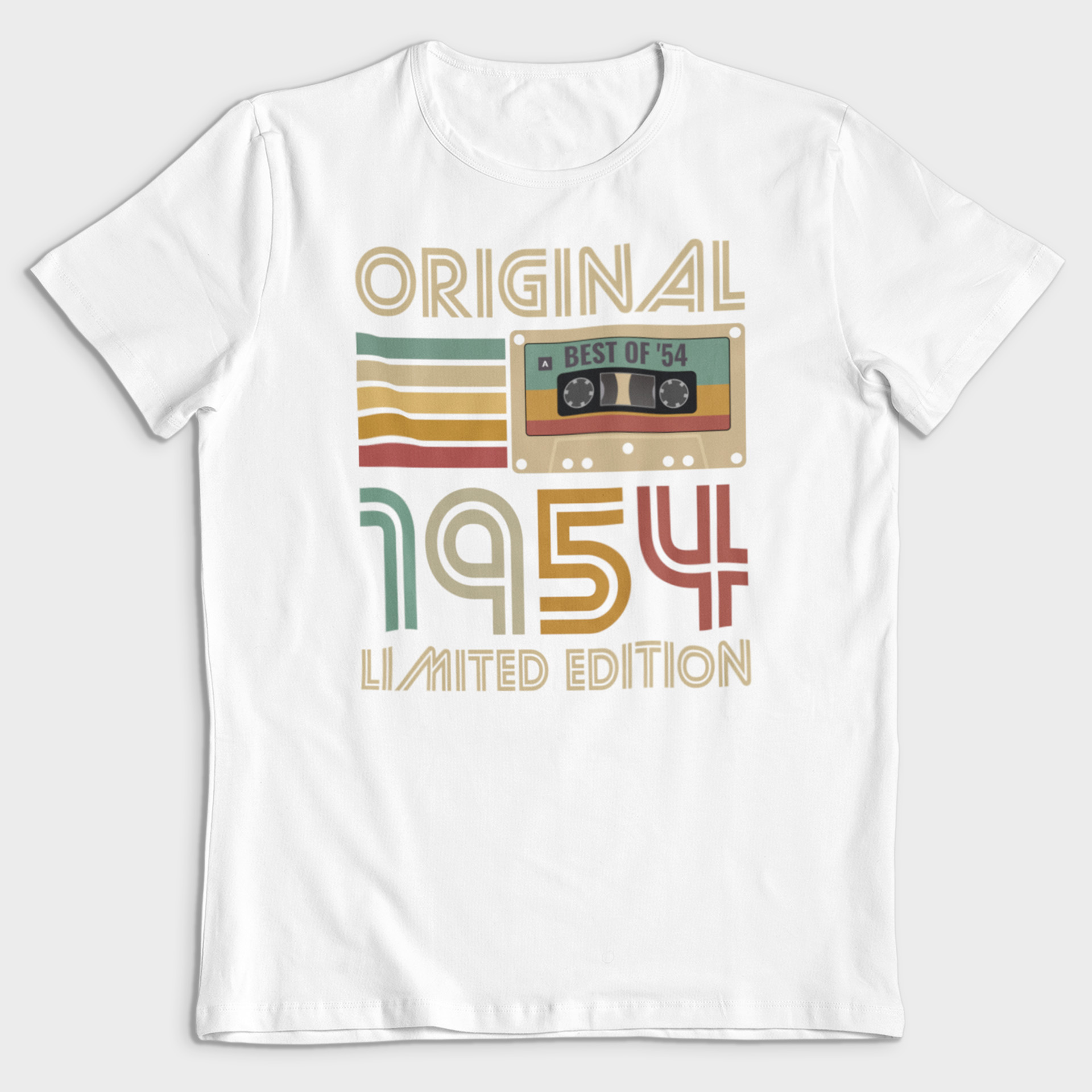 Koszulka męska biała 1954 kaseta - obrazek 2