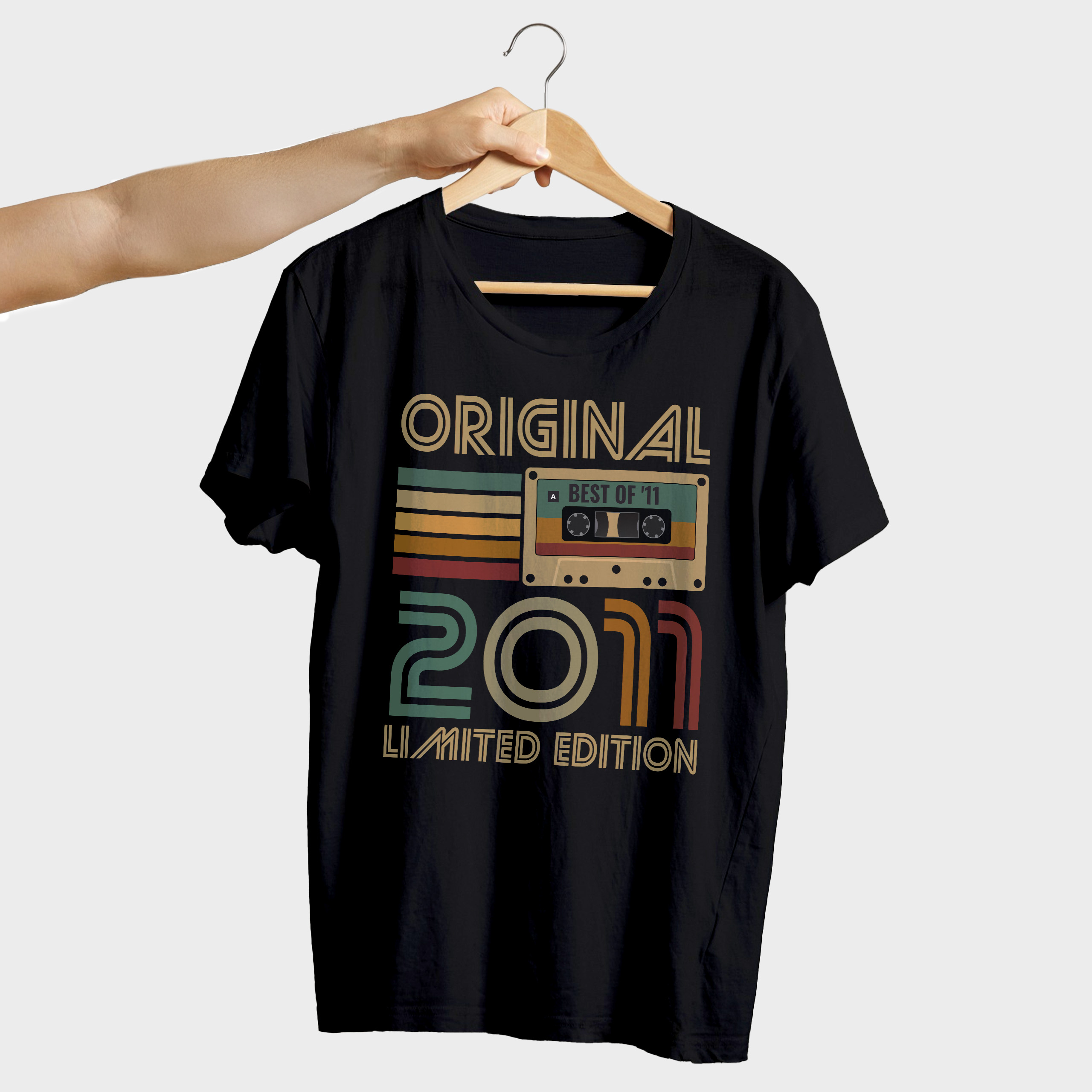 Koszulka męska czarna kaseta rocznik 2011 - obrazek 4