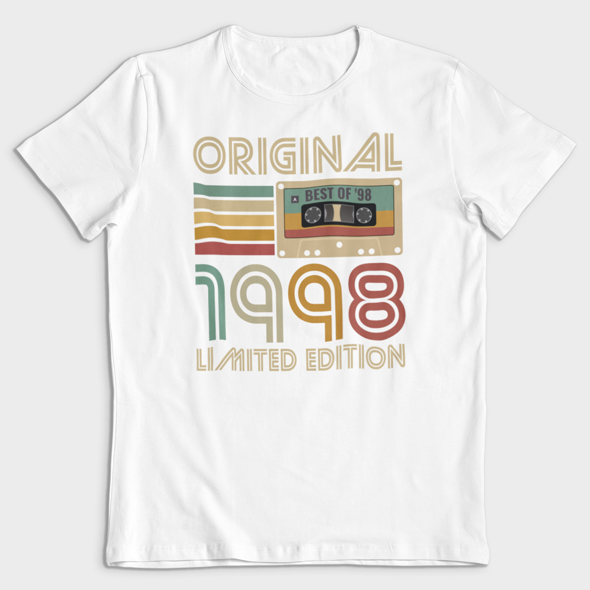 Koszulka męska biała 1998 kaseta - obrazek 2