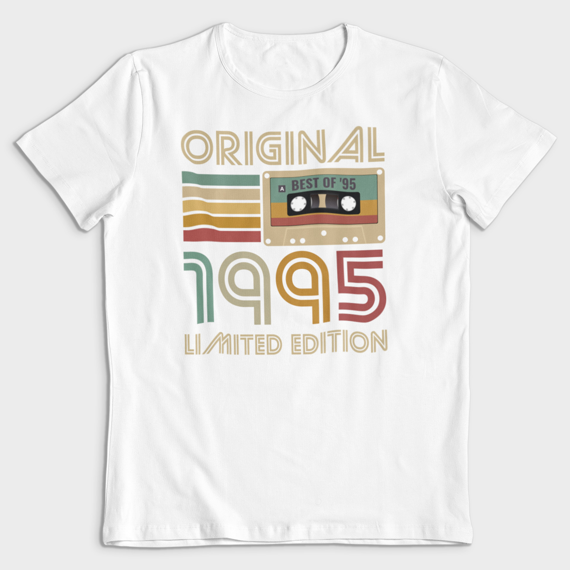 Koszulka męska biała 1995 kaseta - obrazek 2