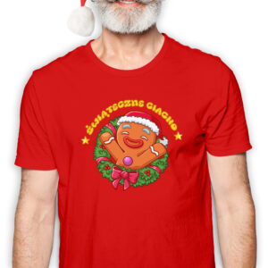 Koszulka męska czerwona święta ""Świąteczne Ciacho""