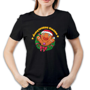 Koszulka damska czarna święta "Świąteczne Ciacho"