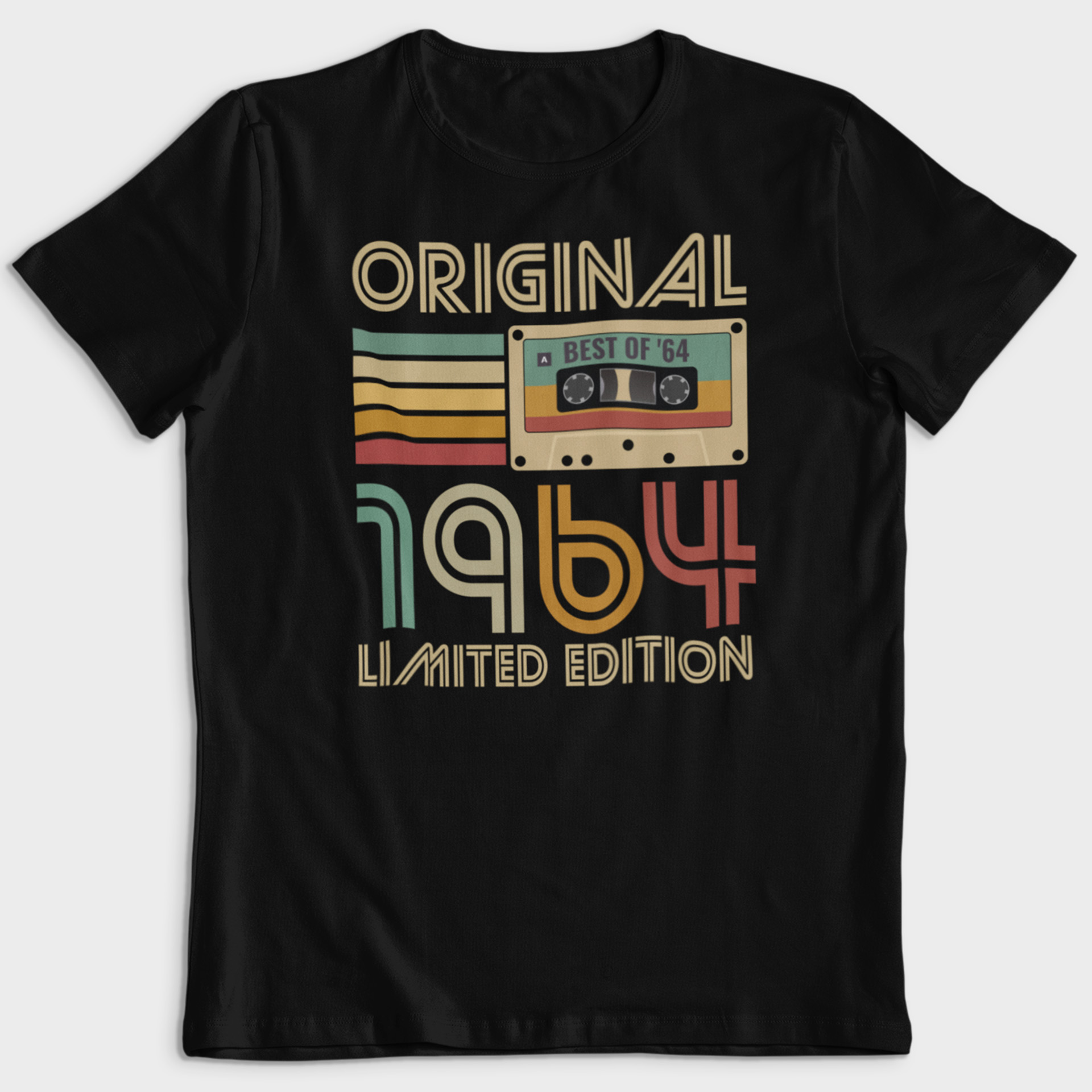 Koszulka męska czarna kaseta rocznik 1964 - obrazek 2