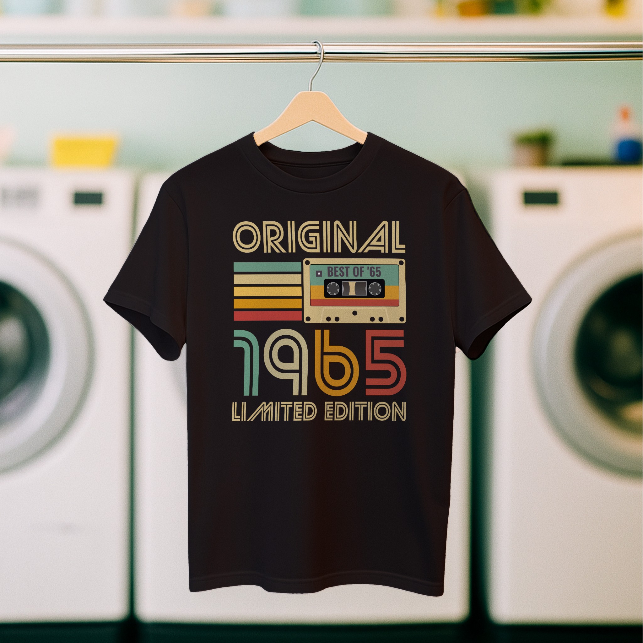 Koszulka męska czarna kaseta rocznik 1965 - obrazek 5