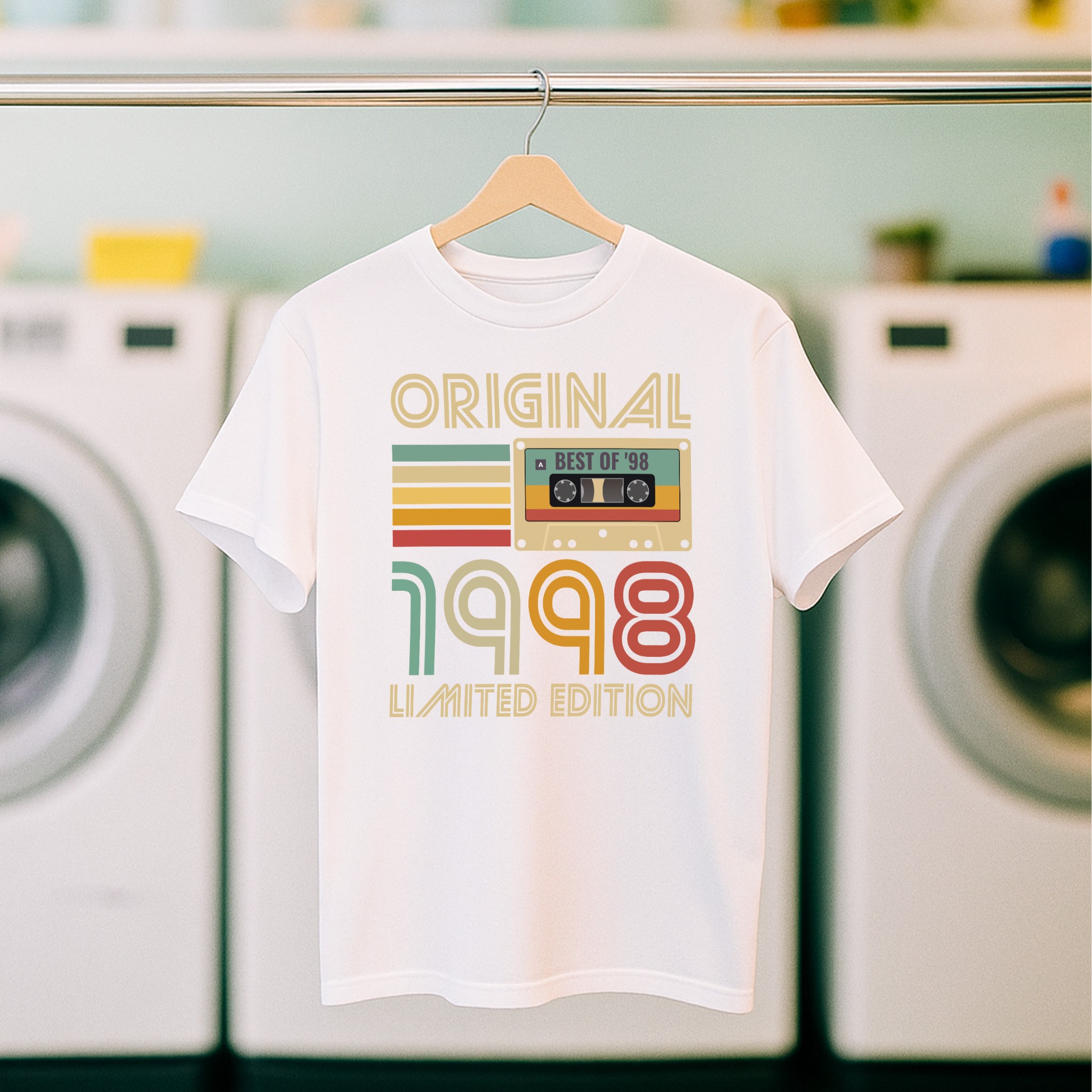 Koszulka męska biała 1998 kaseta - obrazek 5