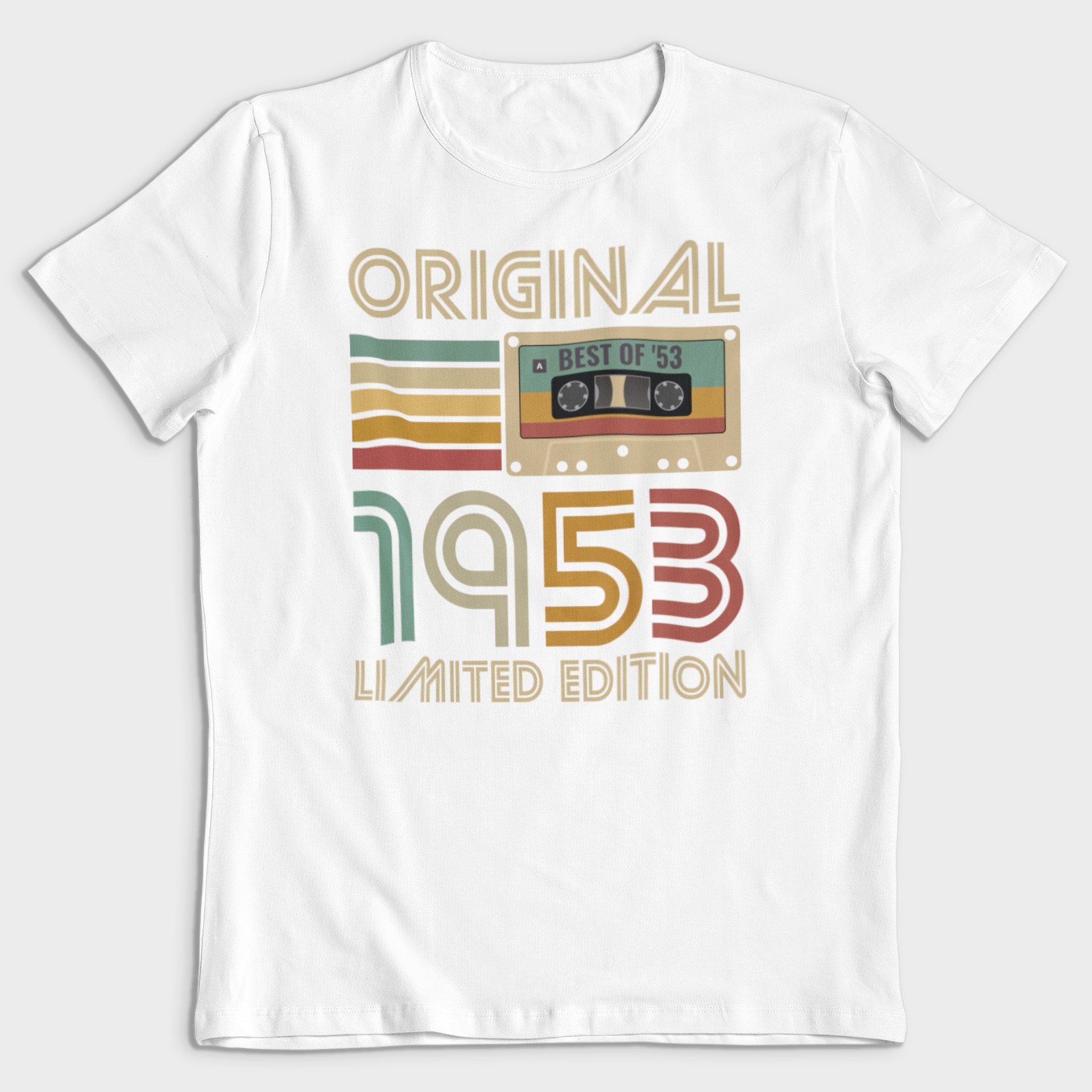 Koszulka męska biała 1953 kaseta - obrazek 2
