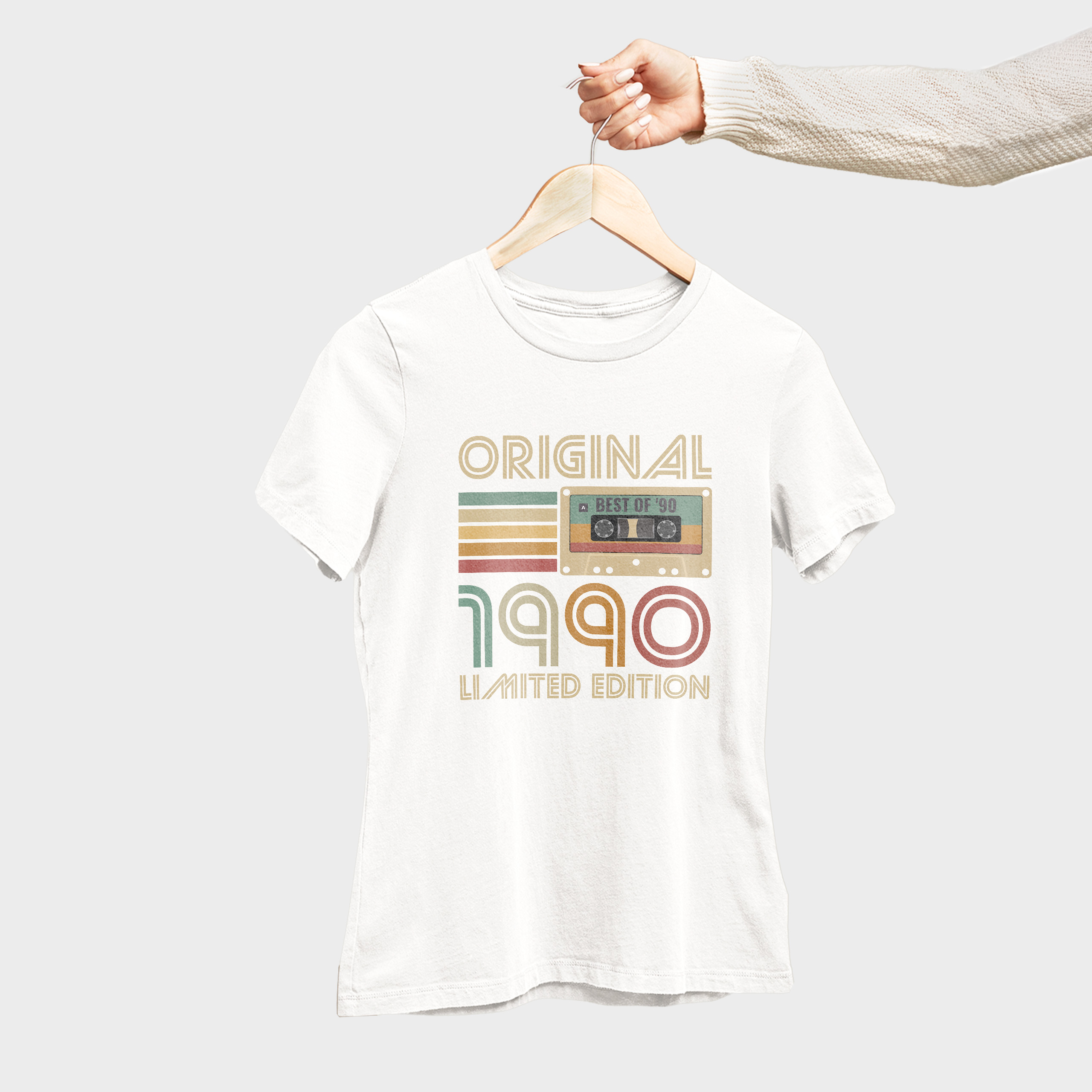 Koszulka damska biała 1990 laseta - obrazek 4