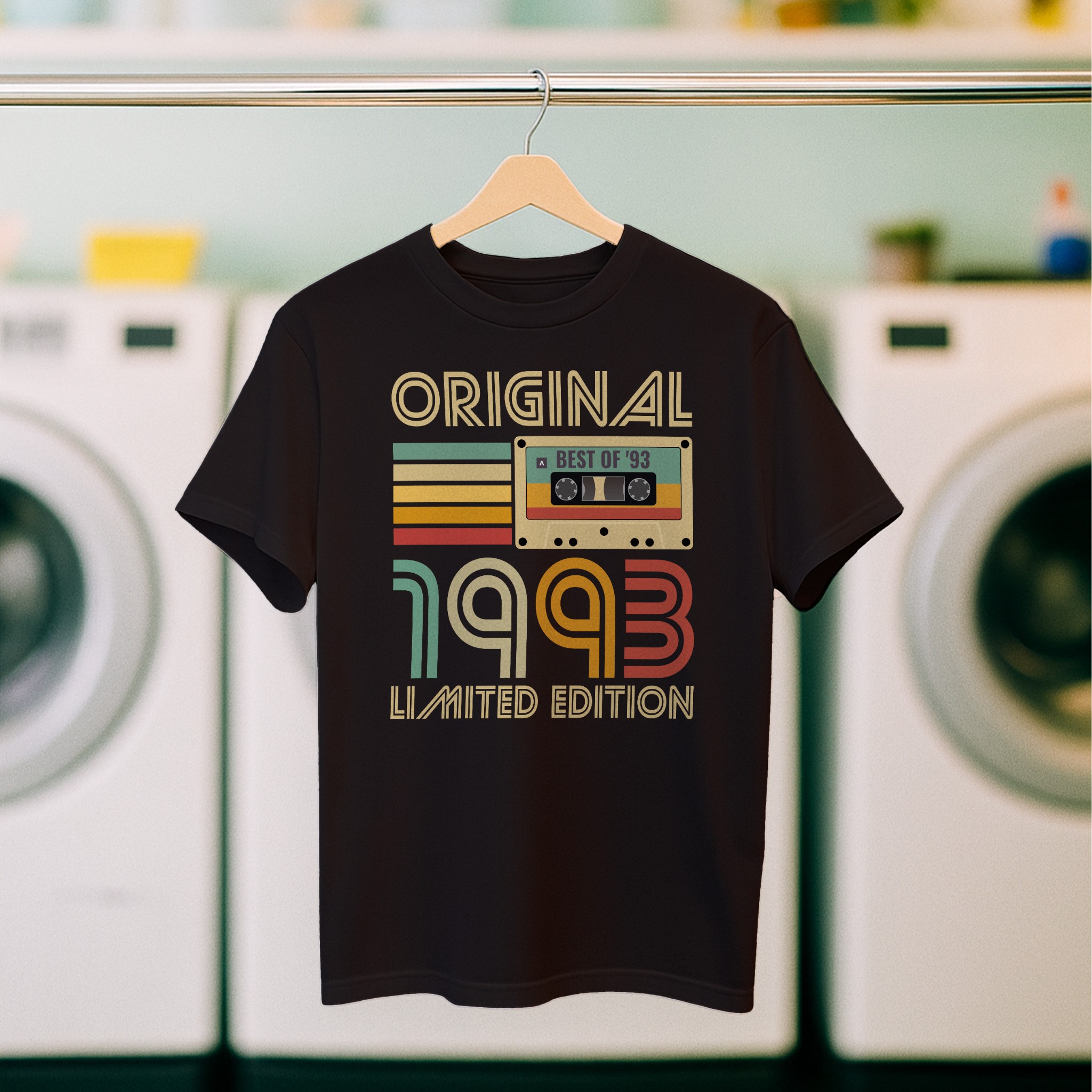 Koszulka męska czarna kaseta rocznik 1993 - obrazek 5