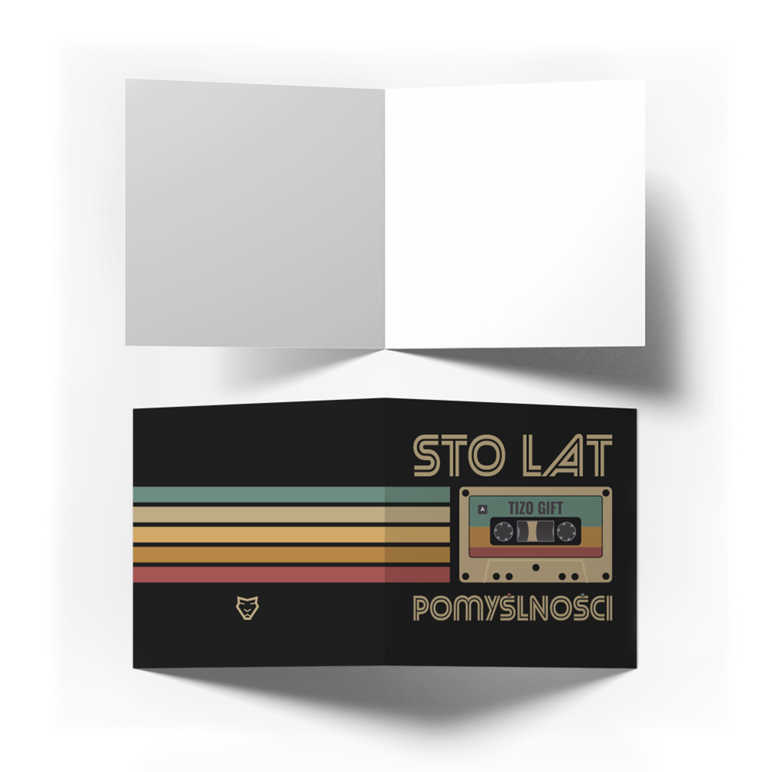 Kartka Okolicznościowa z nadrukiem kasety "STO LAT" - obrazek 4