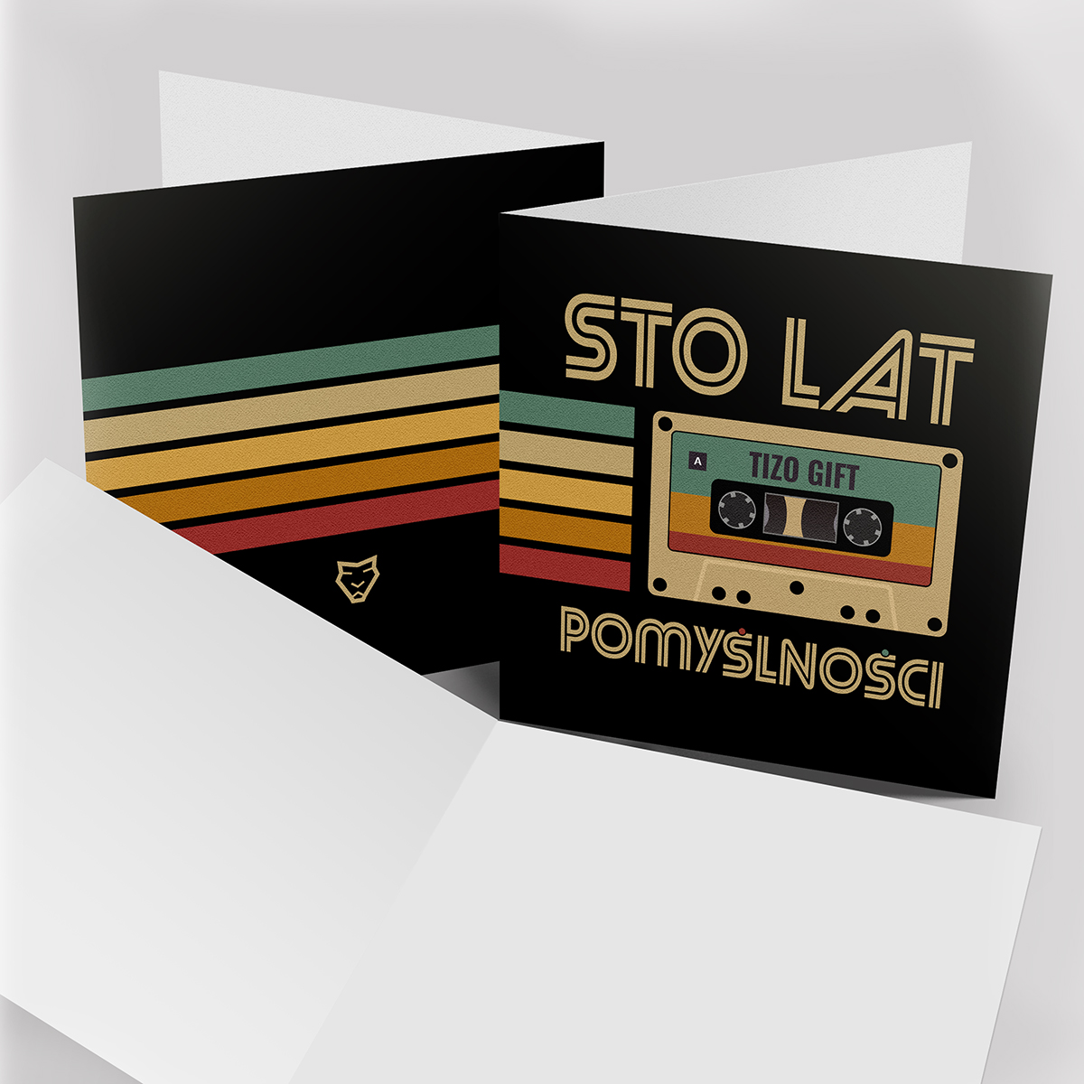 Kartka Okolicznościowa z nadrukiem kasety "STO LAT" - obrazek 2