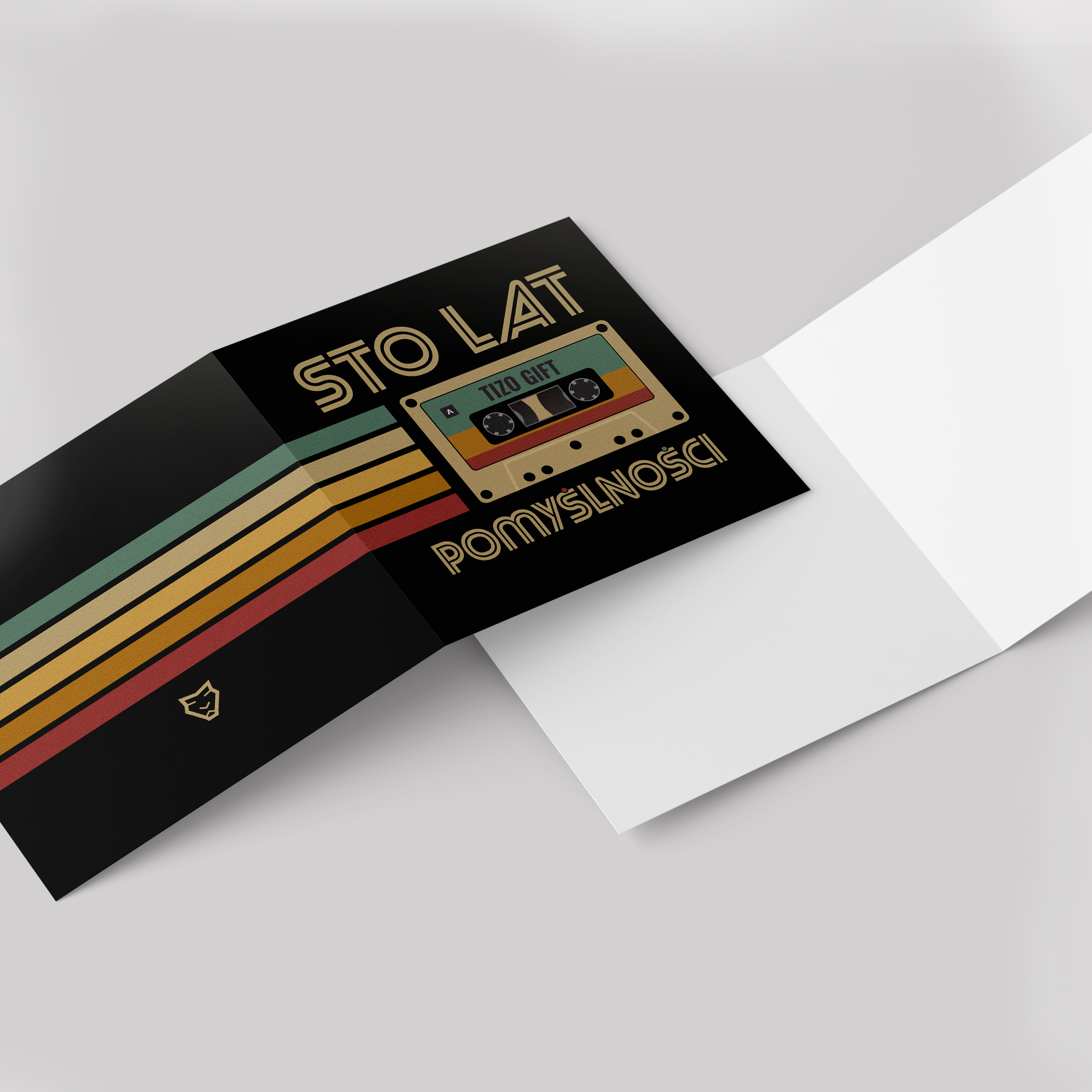 Kartka Okolicznościowa z nadrukiem kasety "STO LAT" - obrazek 3