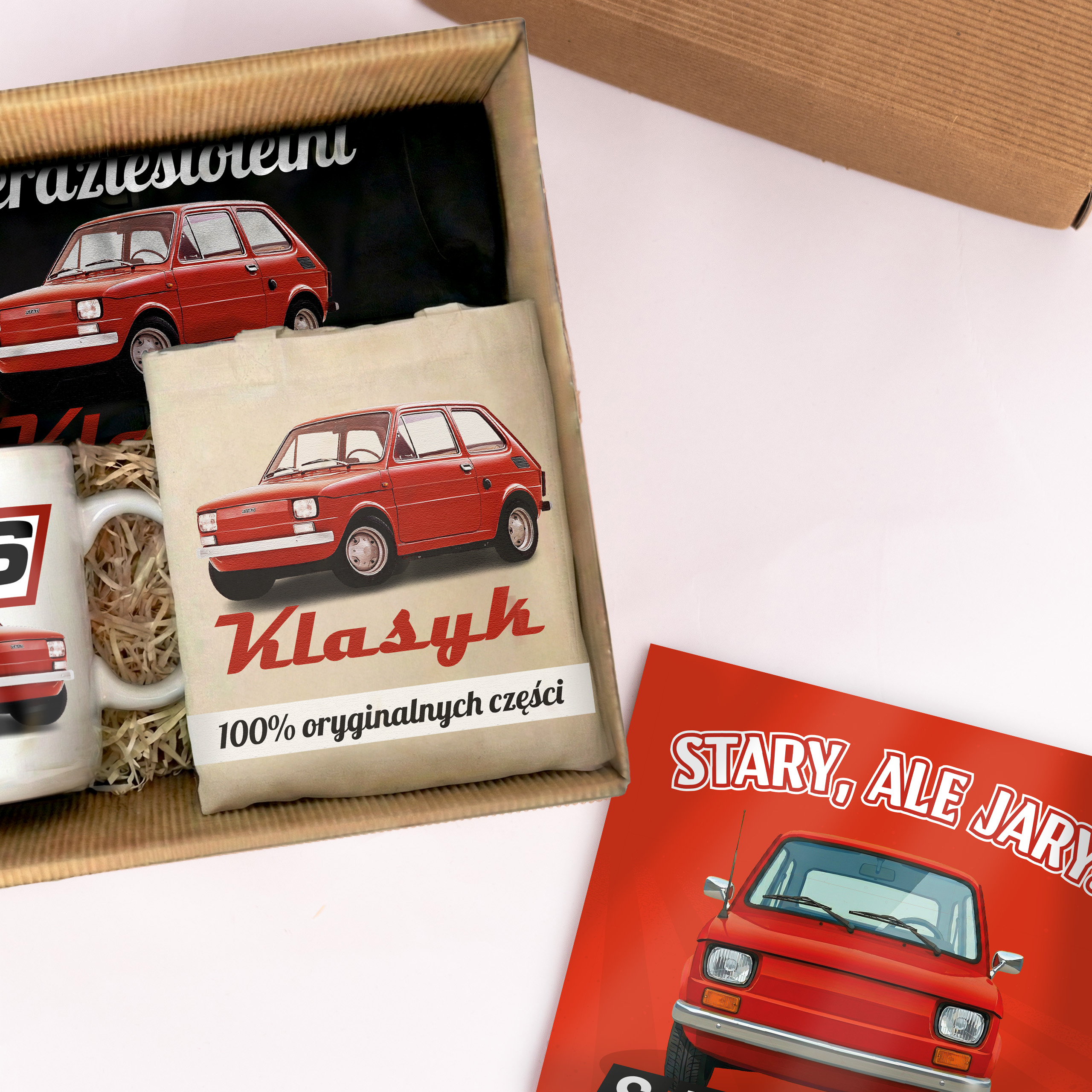 Urodzinowy Zestaw BOX Maluch Koszulka, Kubek, Kartka, Torba, Podstawka - obrazek 3