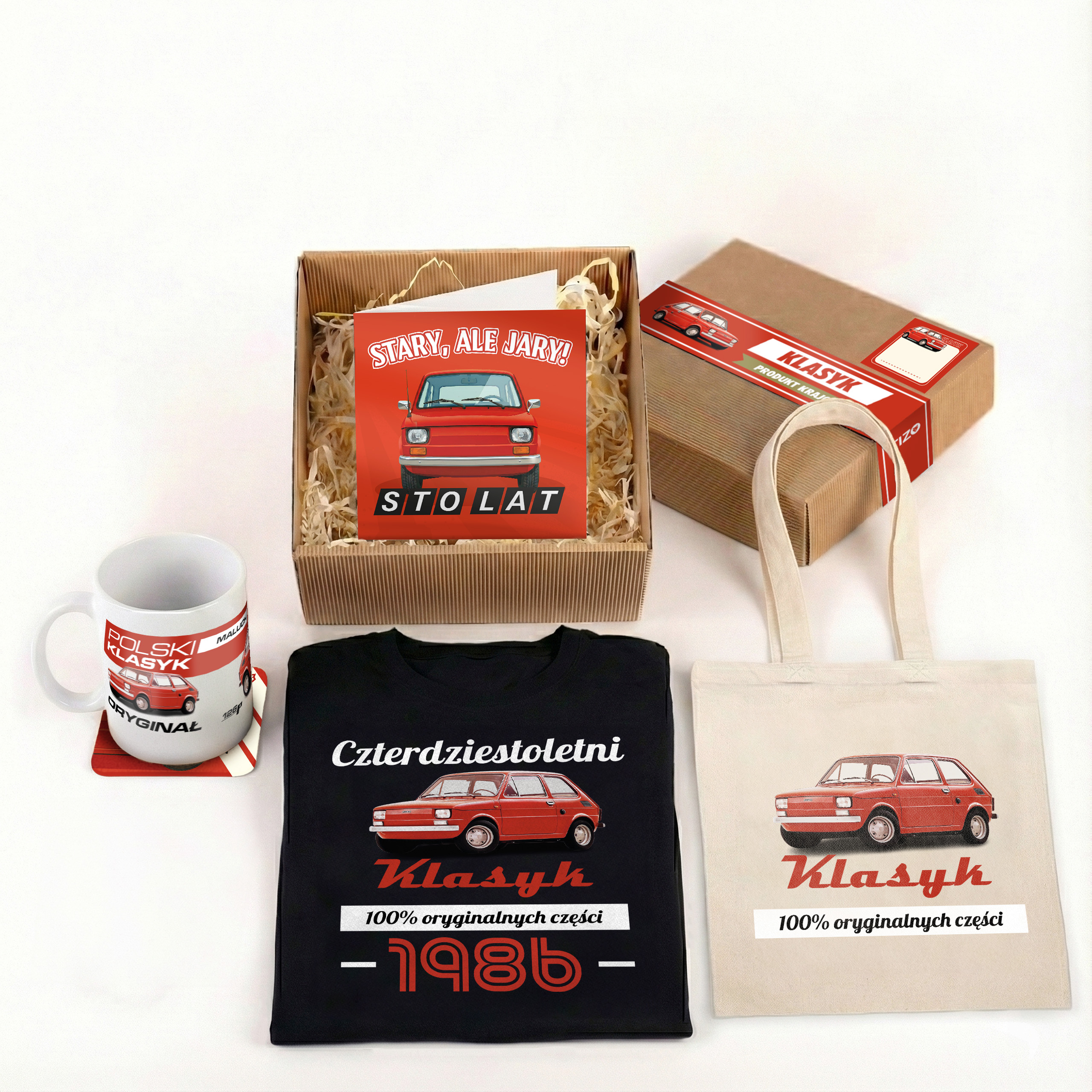 Urodzinowy Zestaw BOX Maluch Koszulka, Kubek, Kartka, Torba, Podstawka - obrazek 2