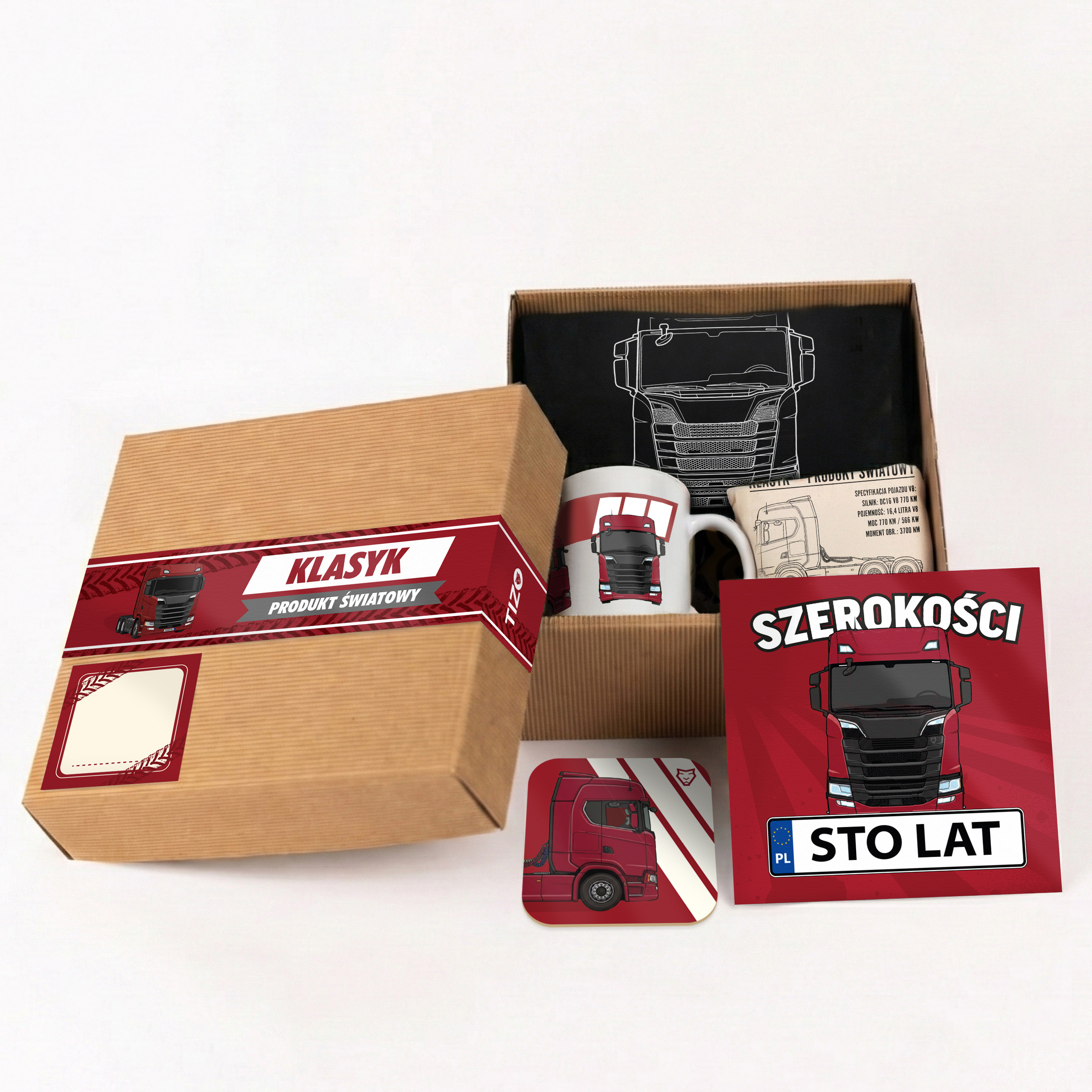 BOX Prezentowy - Ciężarówka